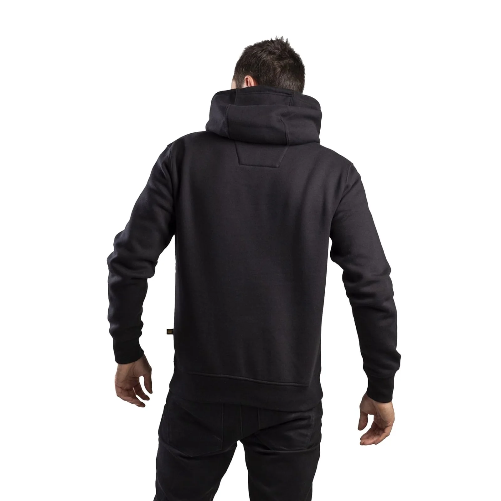 Caterpillar Mens Trademark Hooded Sweatshirt Black - Image 2