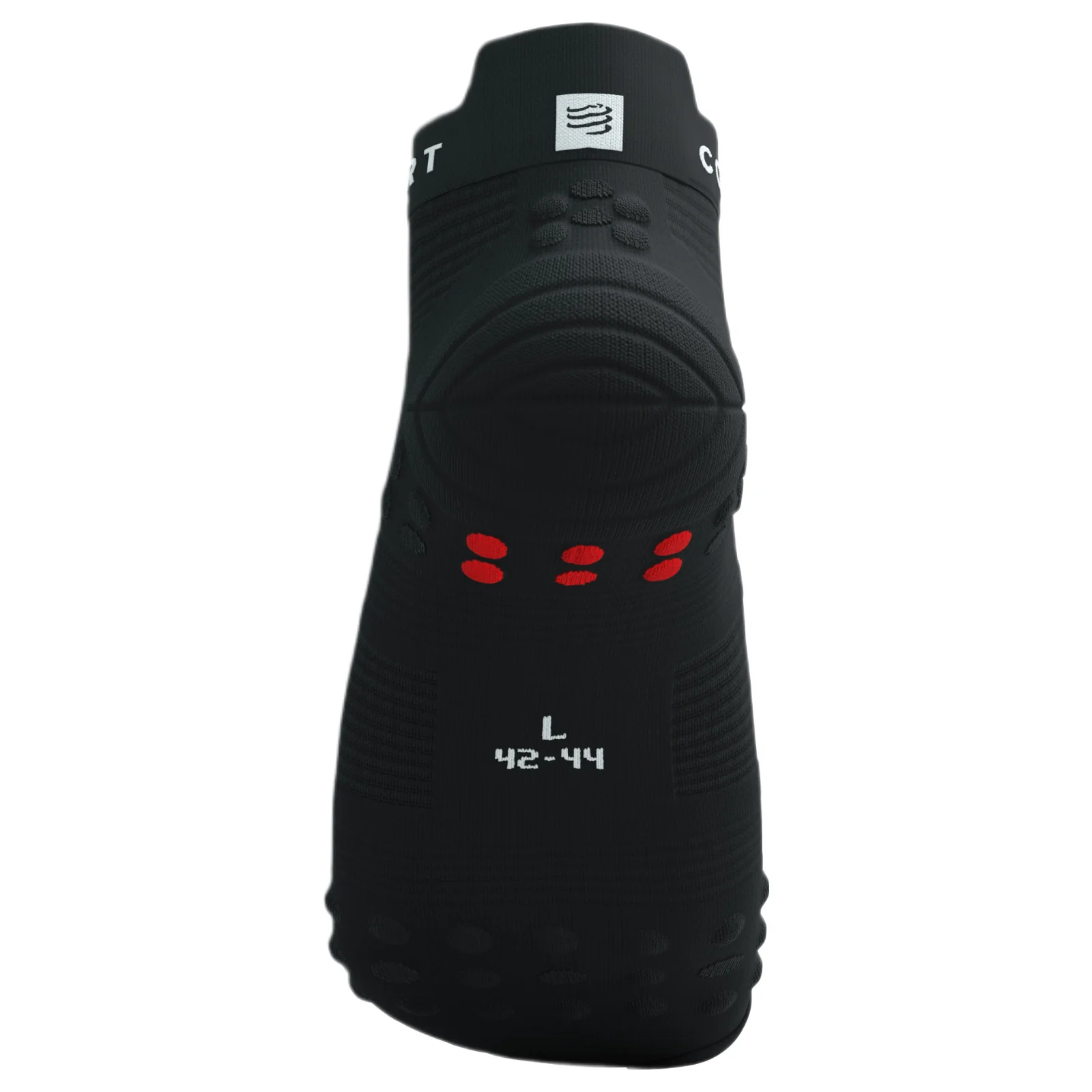 Compressport Pro Racing V4.0 Run Low Socks - White/Blue/Green - Image 6