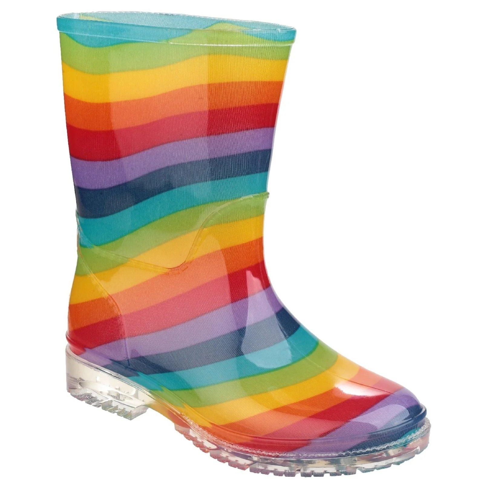 Cotswold Infant Girls Pvc Wellington Rainbow - Image 6
