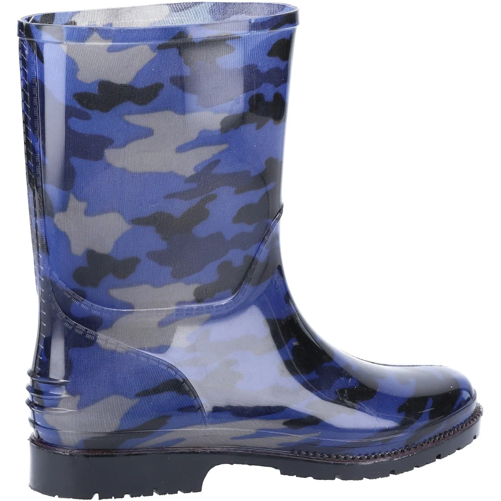 Cotswold Junior Girls Pvc Wellington Navy Camo - Image 3
