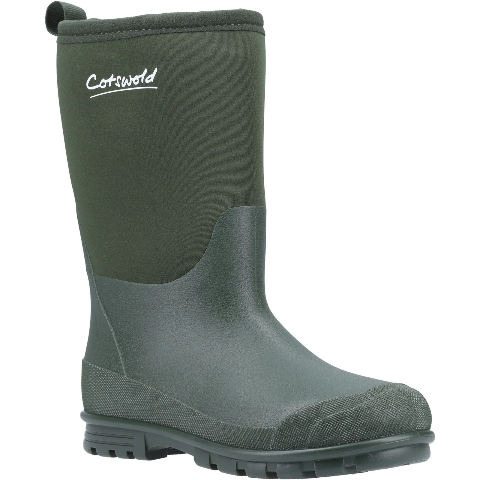 Cotswold Junior Kids Hilly Neoprene Childrens Wellington Boot Green - Image 6