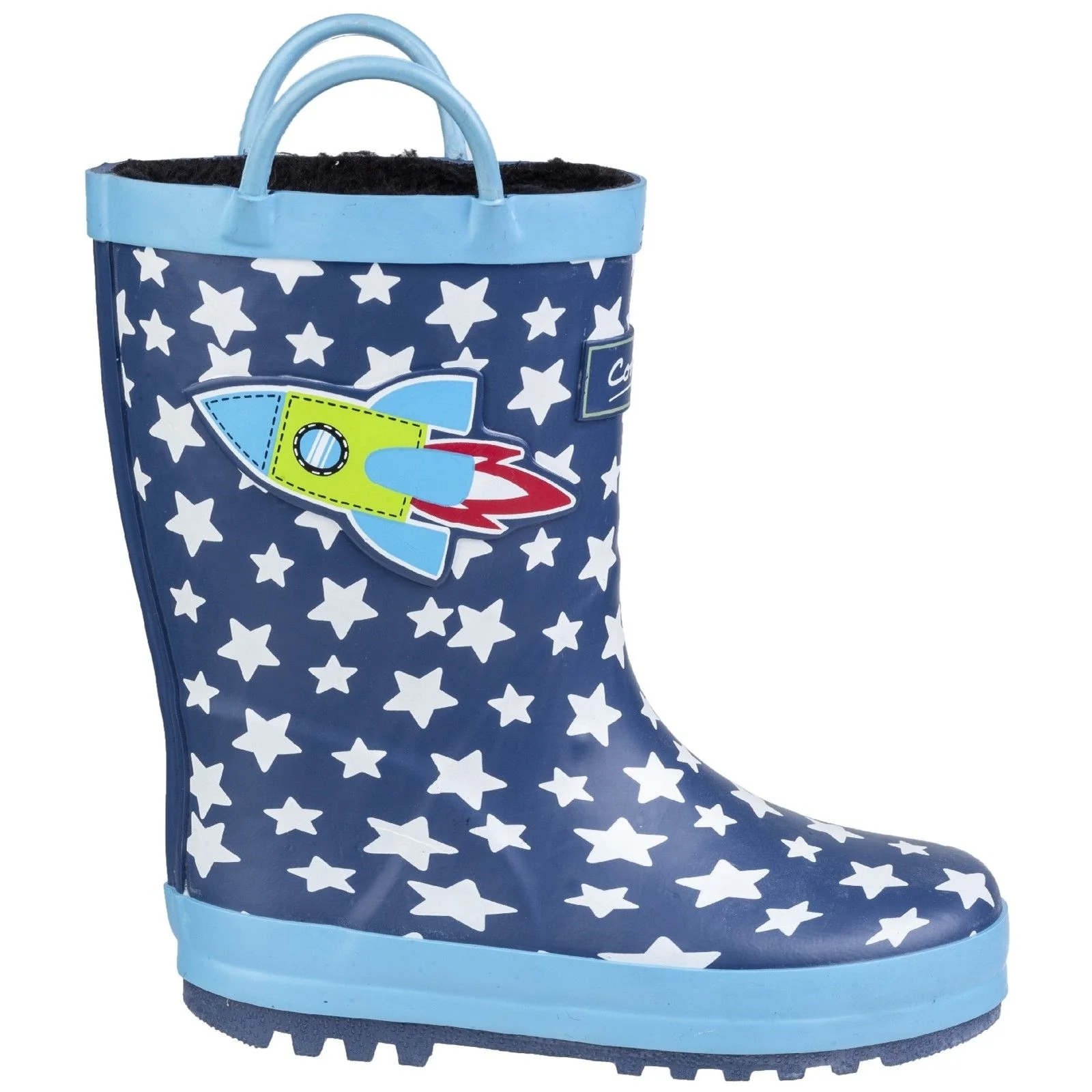 Cotswold Junior Kids Sprinkle Junior Wellington Boot Dark Blue