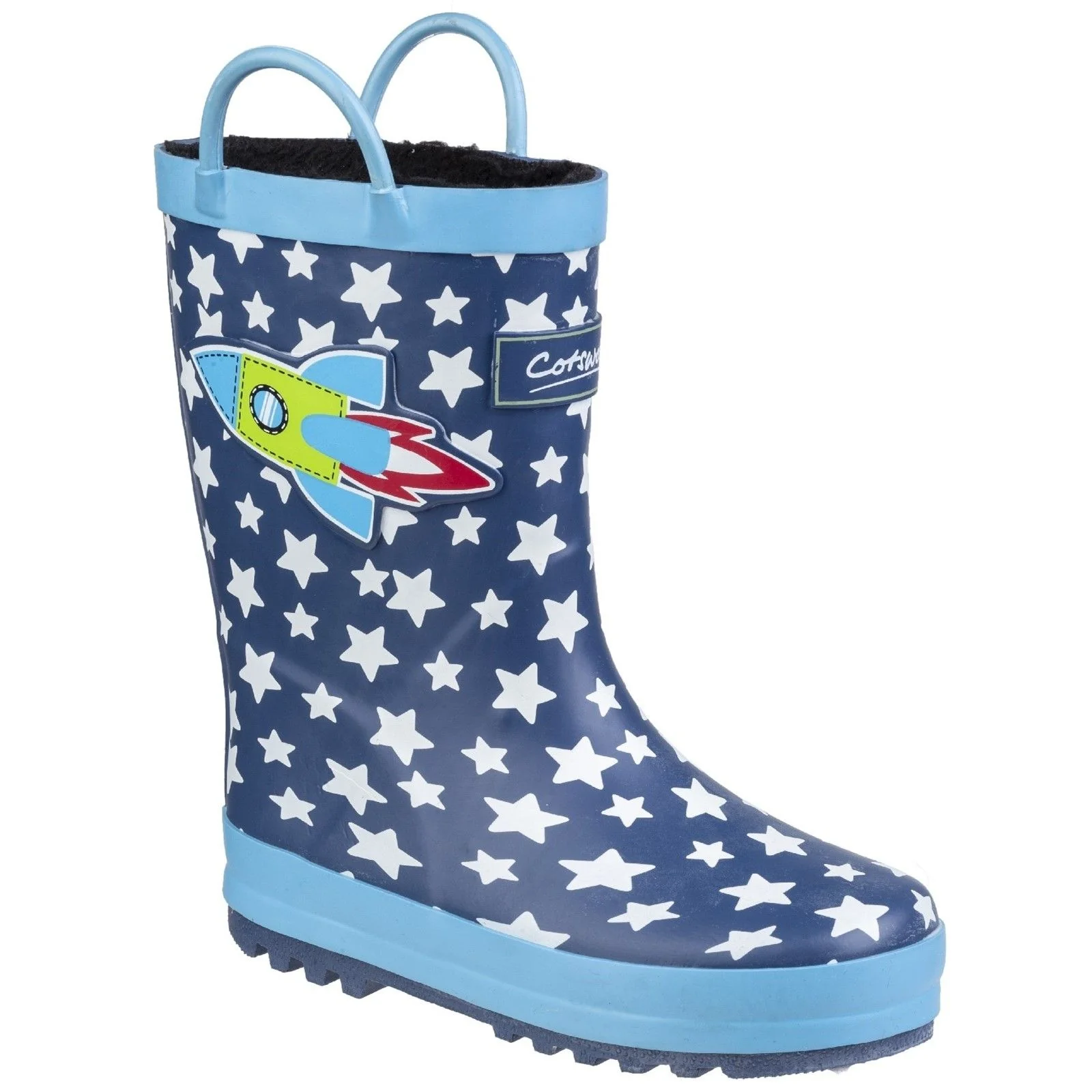 Cotswold Junior Kids Sprinkle Junior Wellington Boot Dark Blue - Image 4