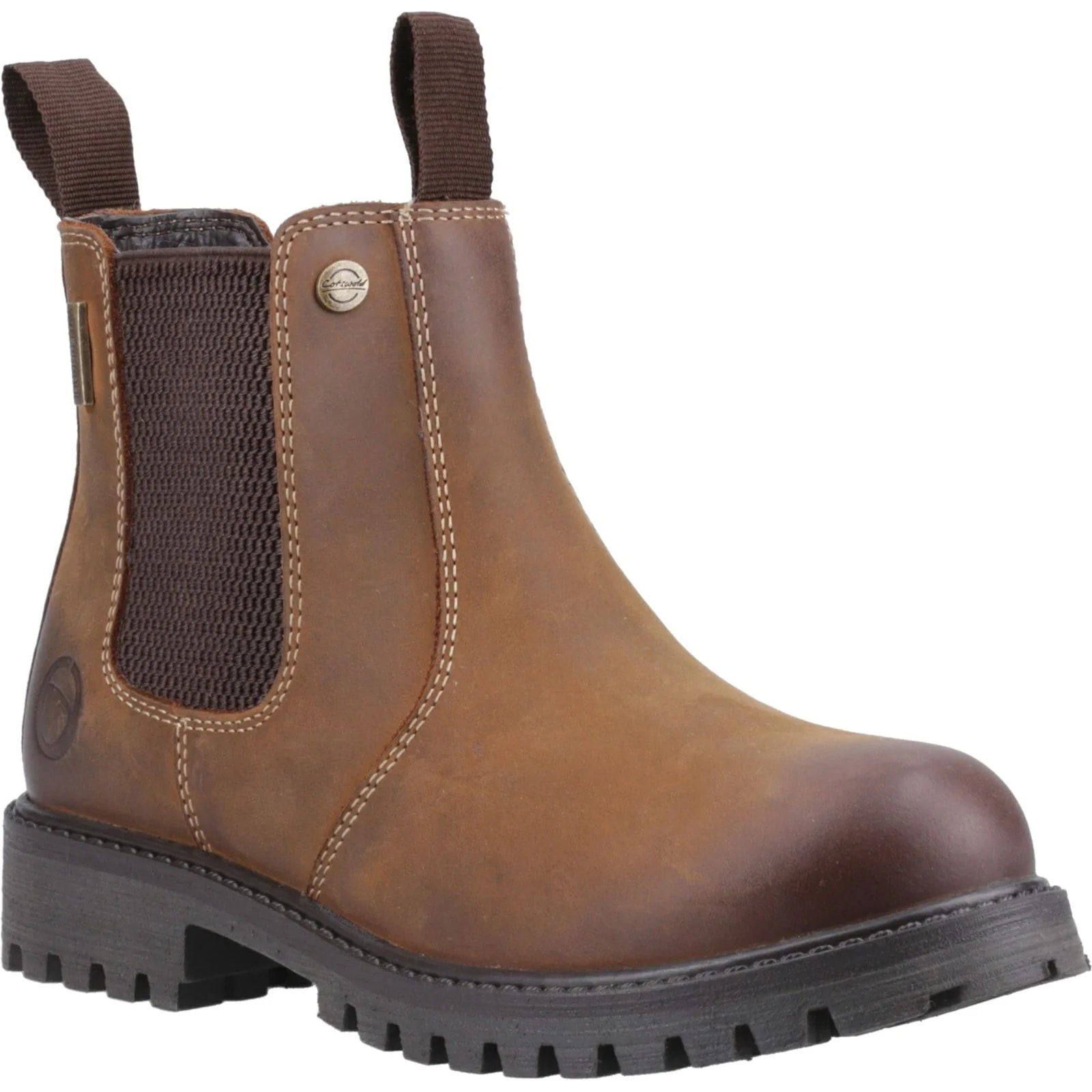 Cotswold Kids Aston Pull On Dealer Boot Tan - Image 5