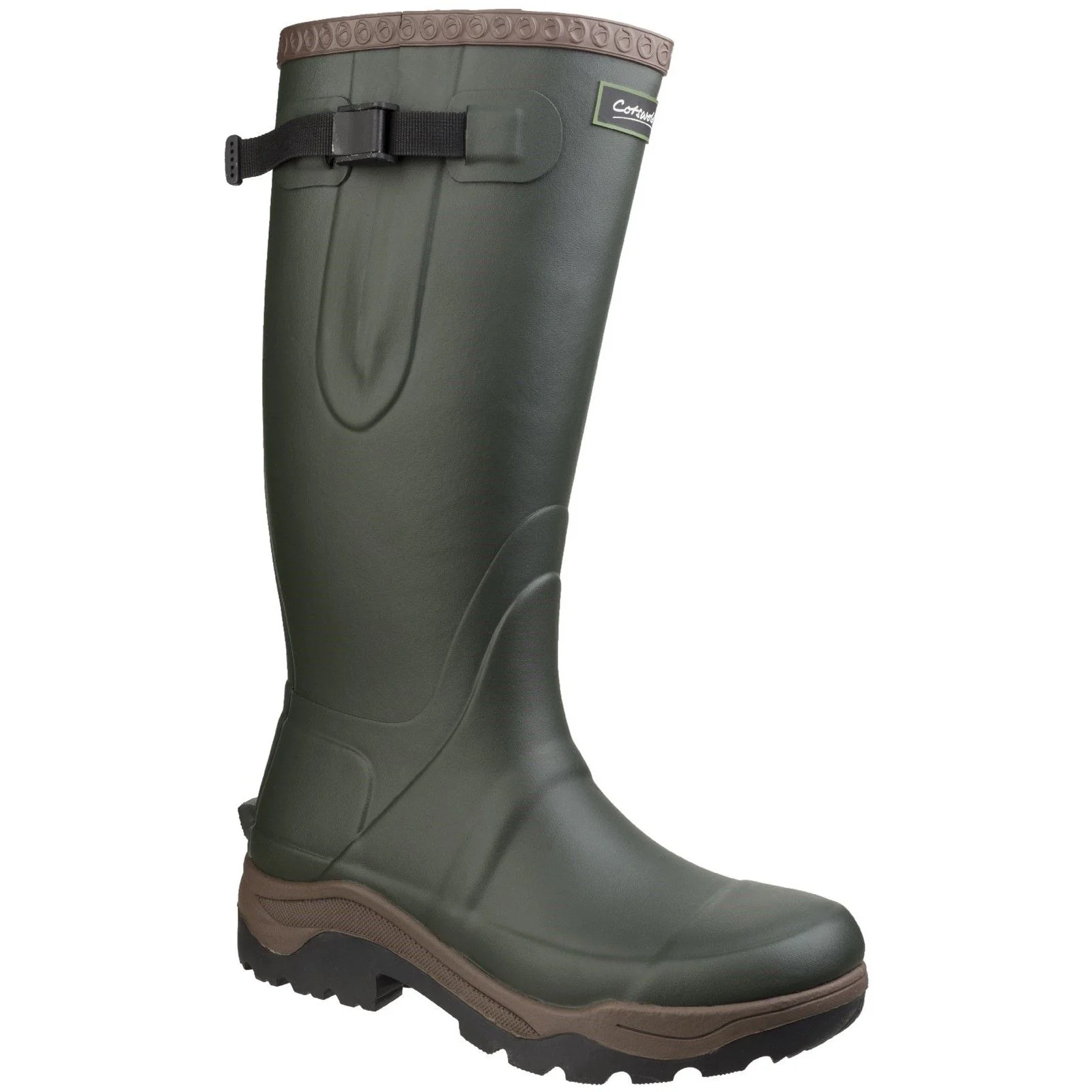 Cotswold Unisex Compass Neoprene Rubber Wellington Green - Image 4