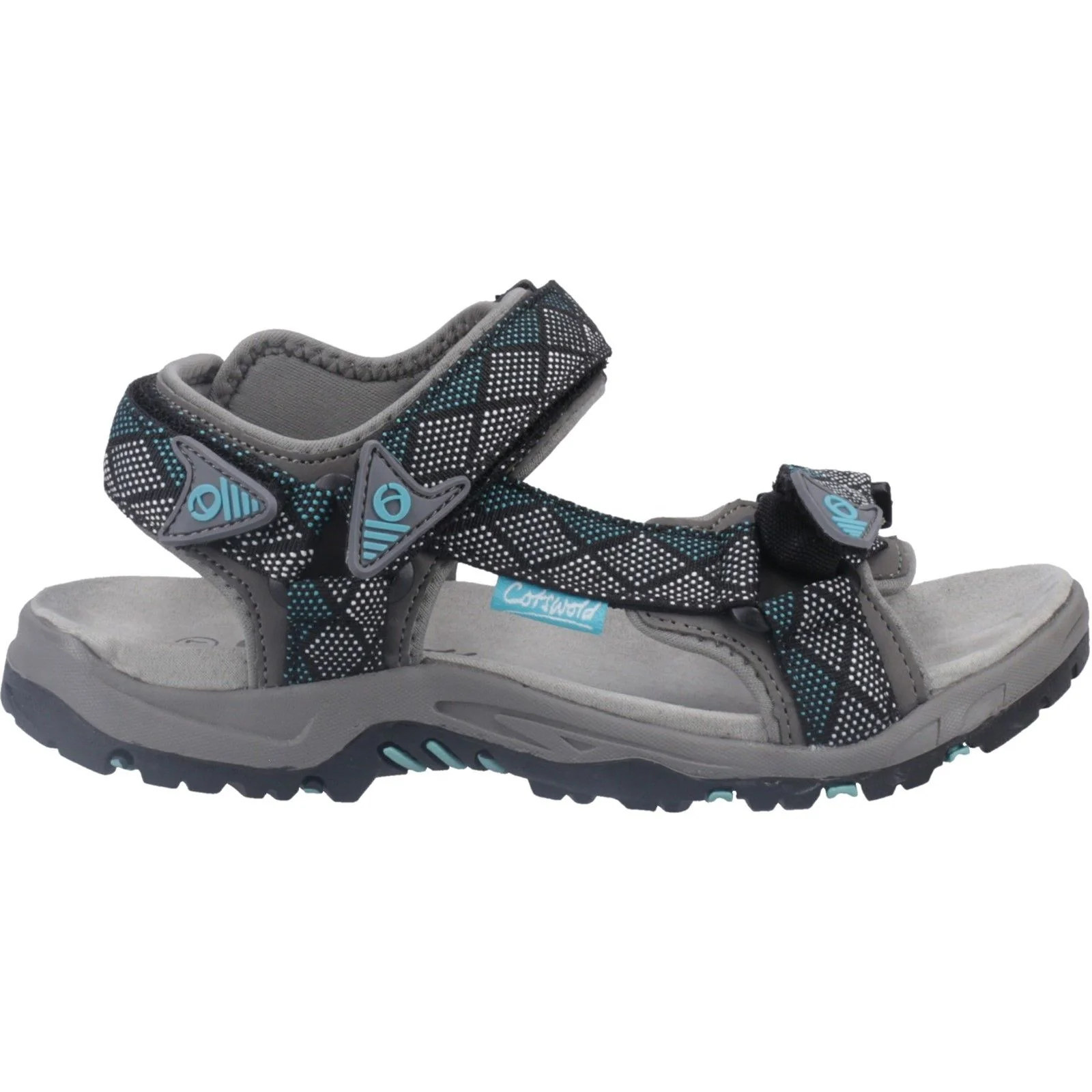 Cotswold Womens Foxcote Sandals Grey/Turquoise