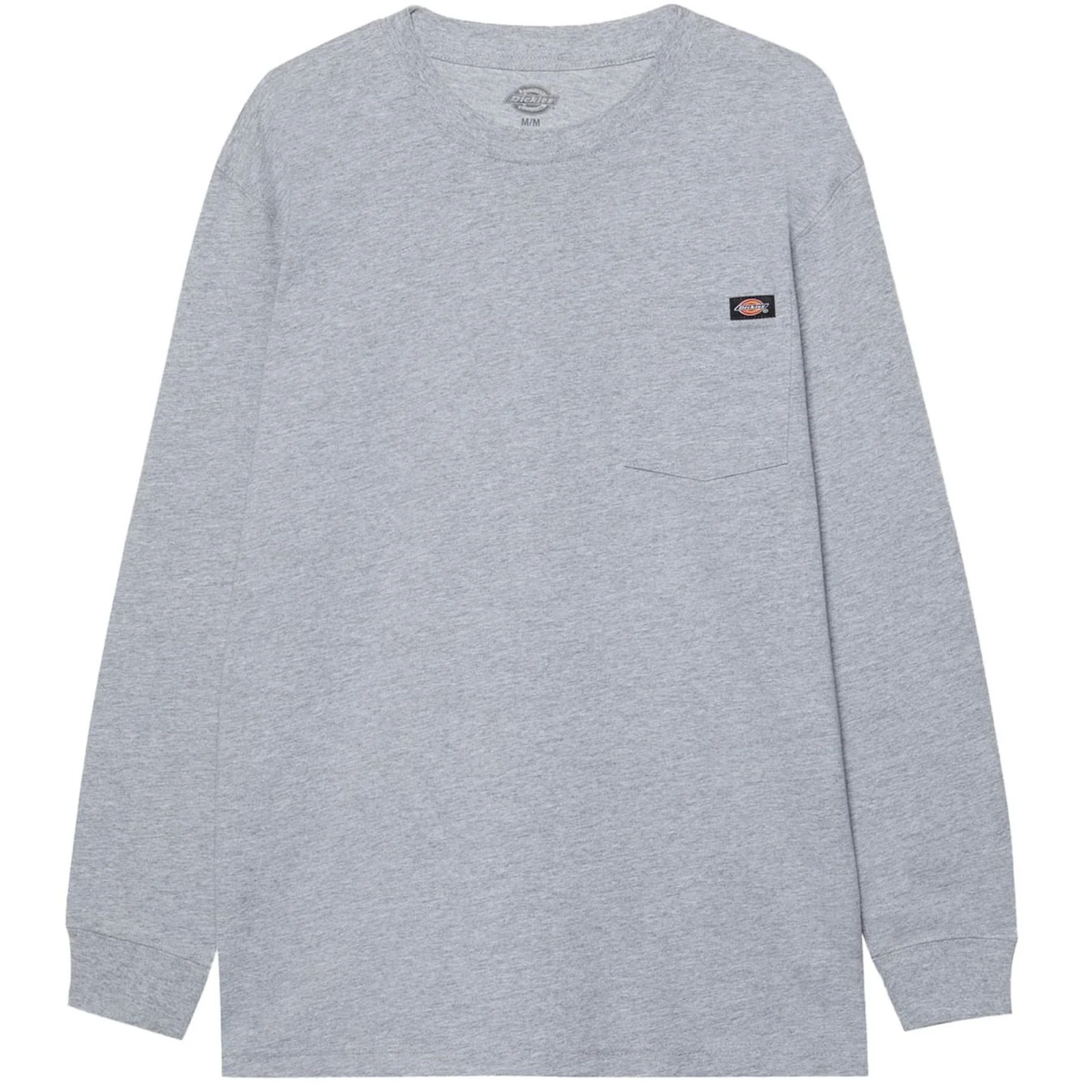 Dickies Mens Pocket Tee Long Sleeve Heather Grey