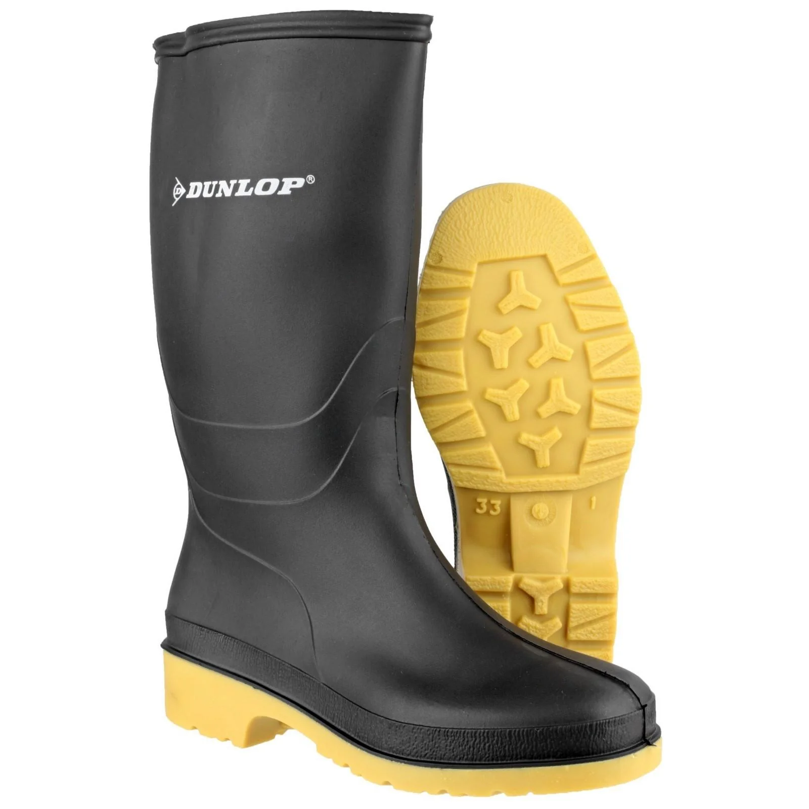 Dunlop Kids Dulls Wellington Boot Black - Image 4