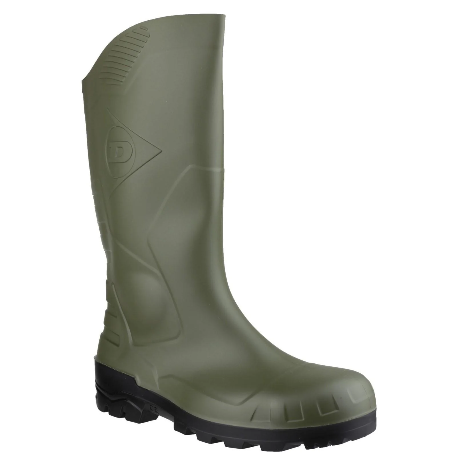 Dunlop Unisex Devon Full Safety Wellington Green/Black - Image 6