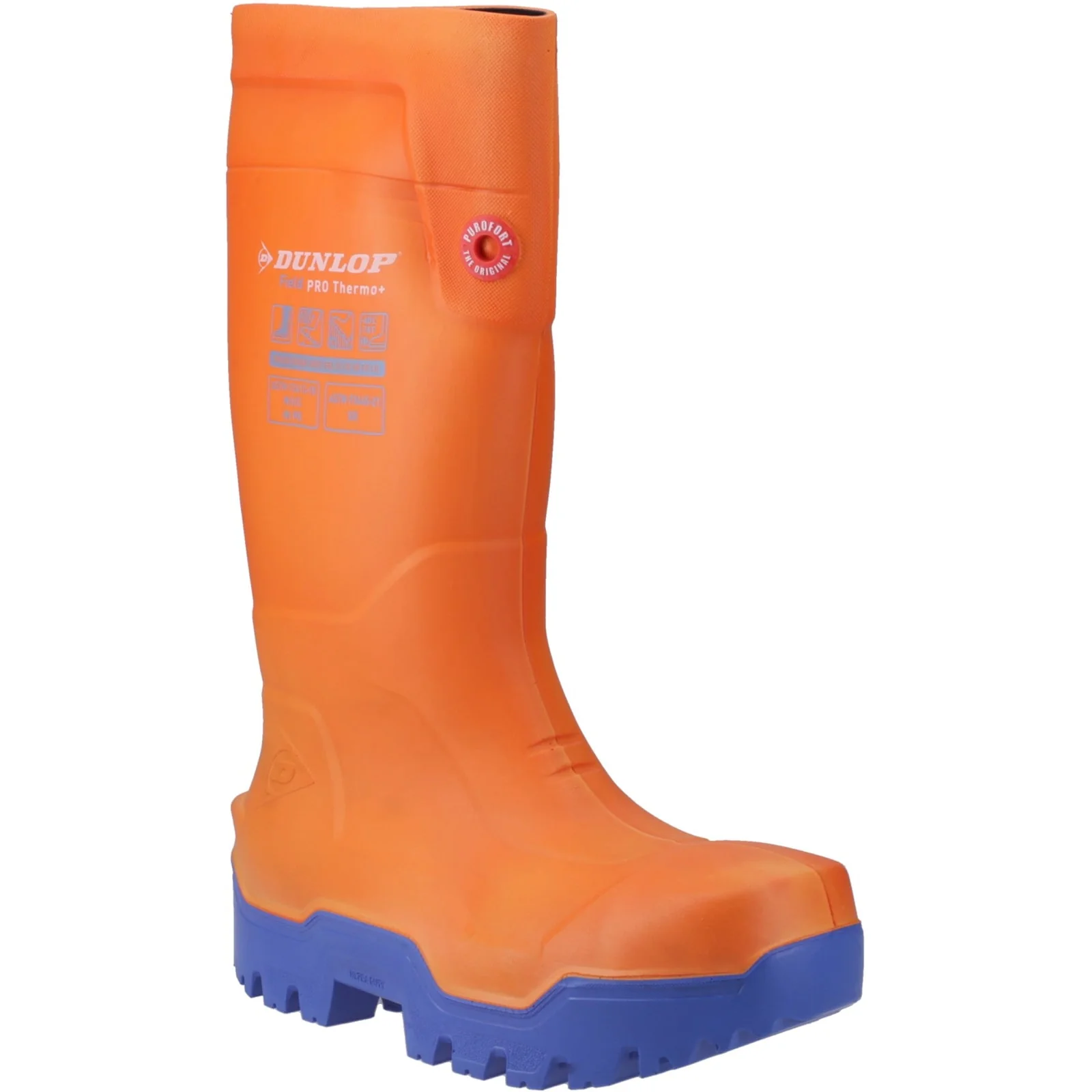 Dunlop Unisex FIELDPRO THERMO+ Safety Wellington Orange - Image 6
