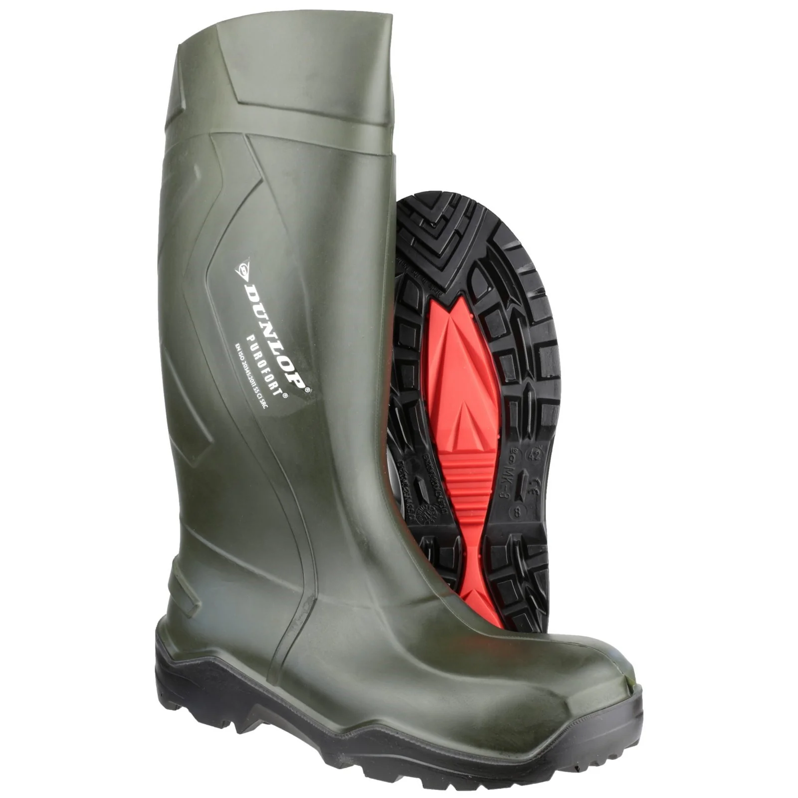 Dunlop Unisex Purofort+ Full Safety Wellington Green - Image 4