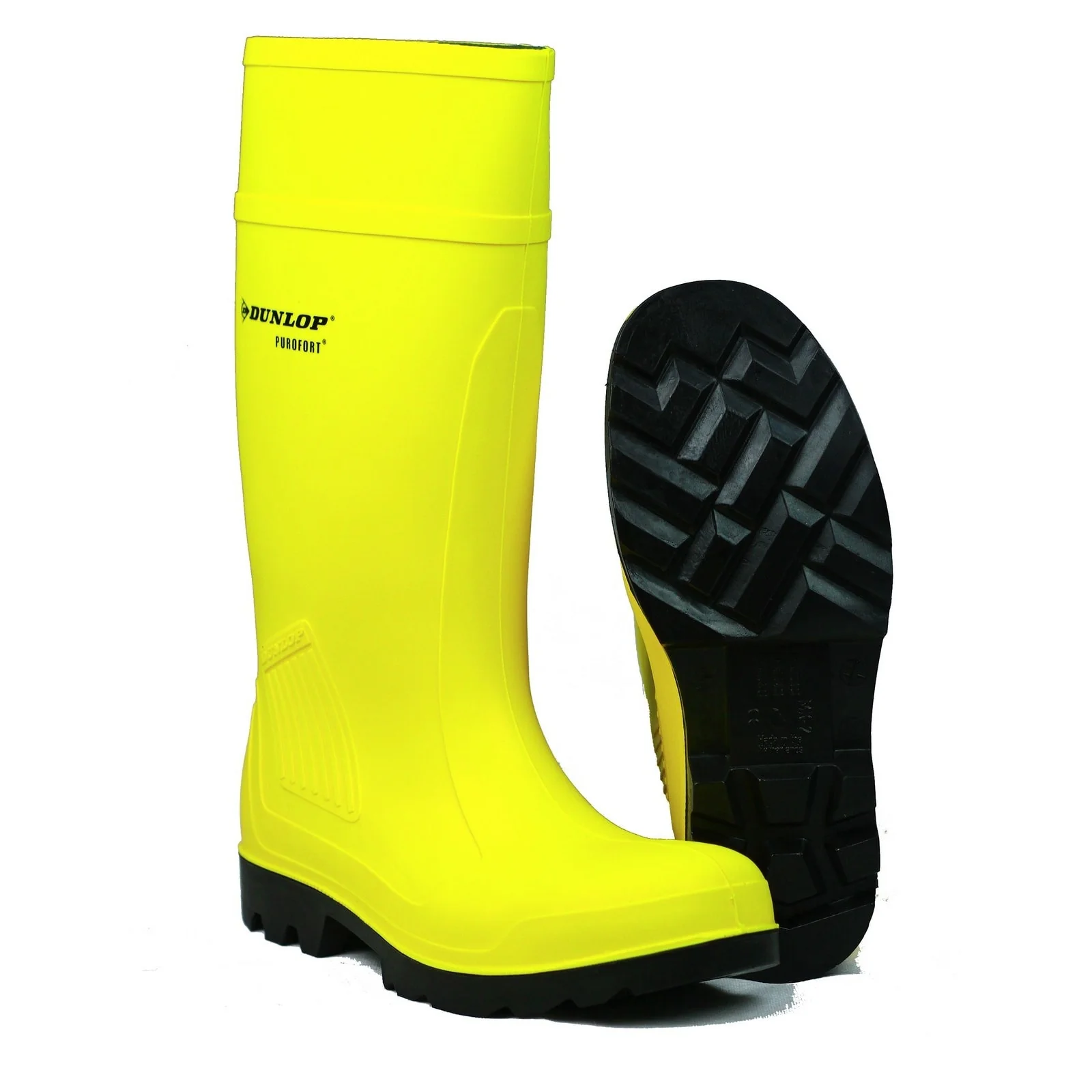 Dunlop Unisex Purofort Professional Full Safety Wellington Yellow - Image 4