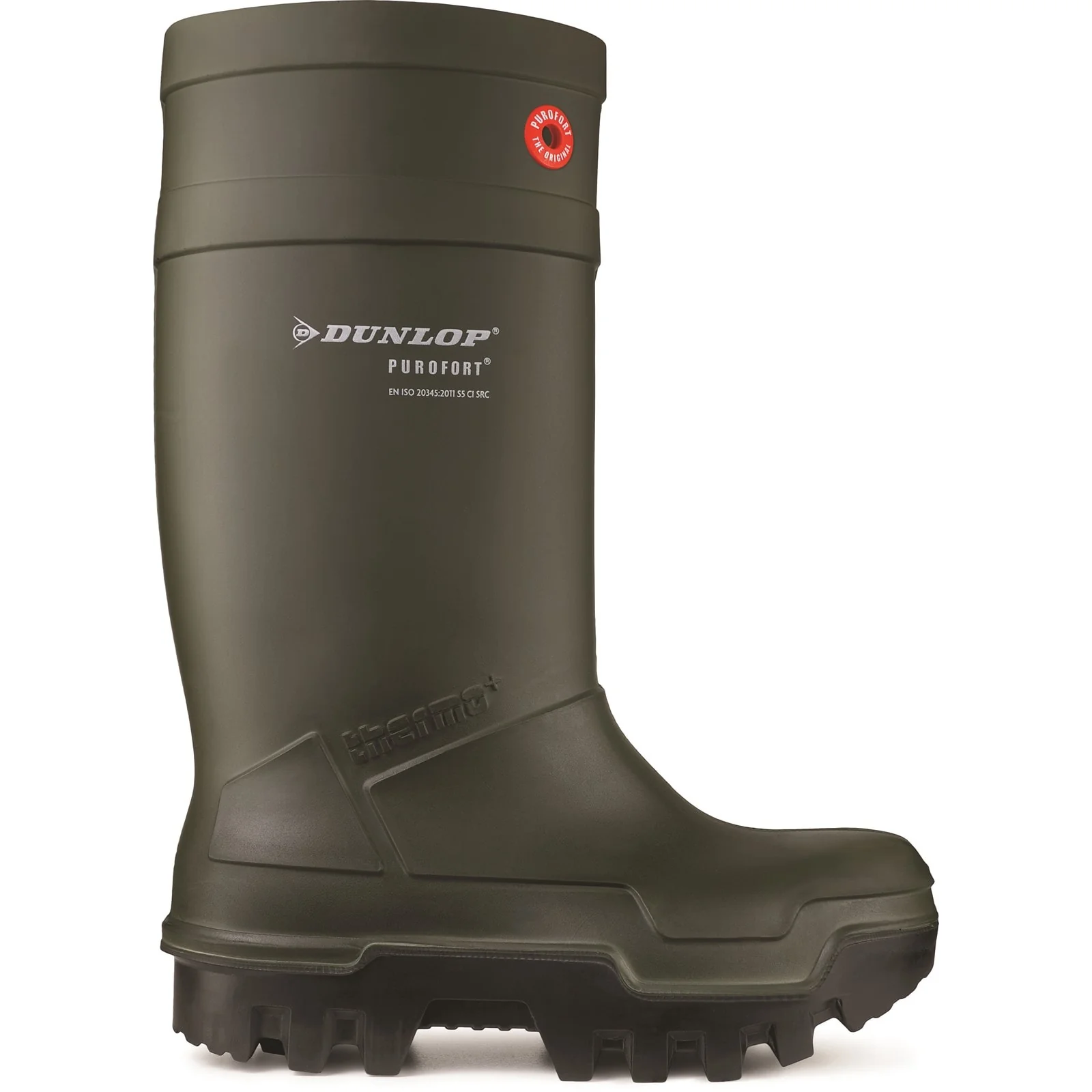 Dunlop Unisex Purofort Thermo+ Full Safety Wellington Green