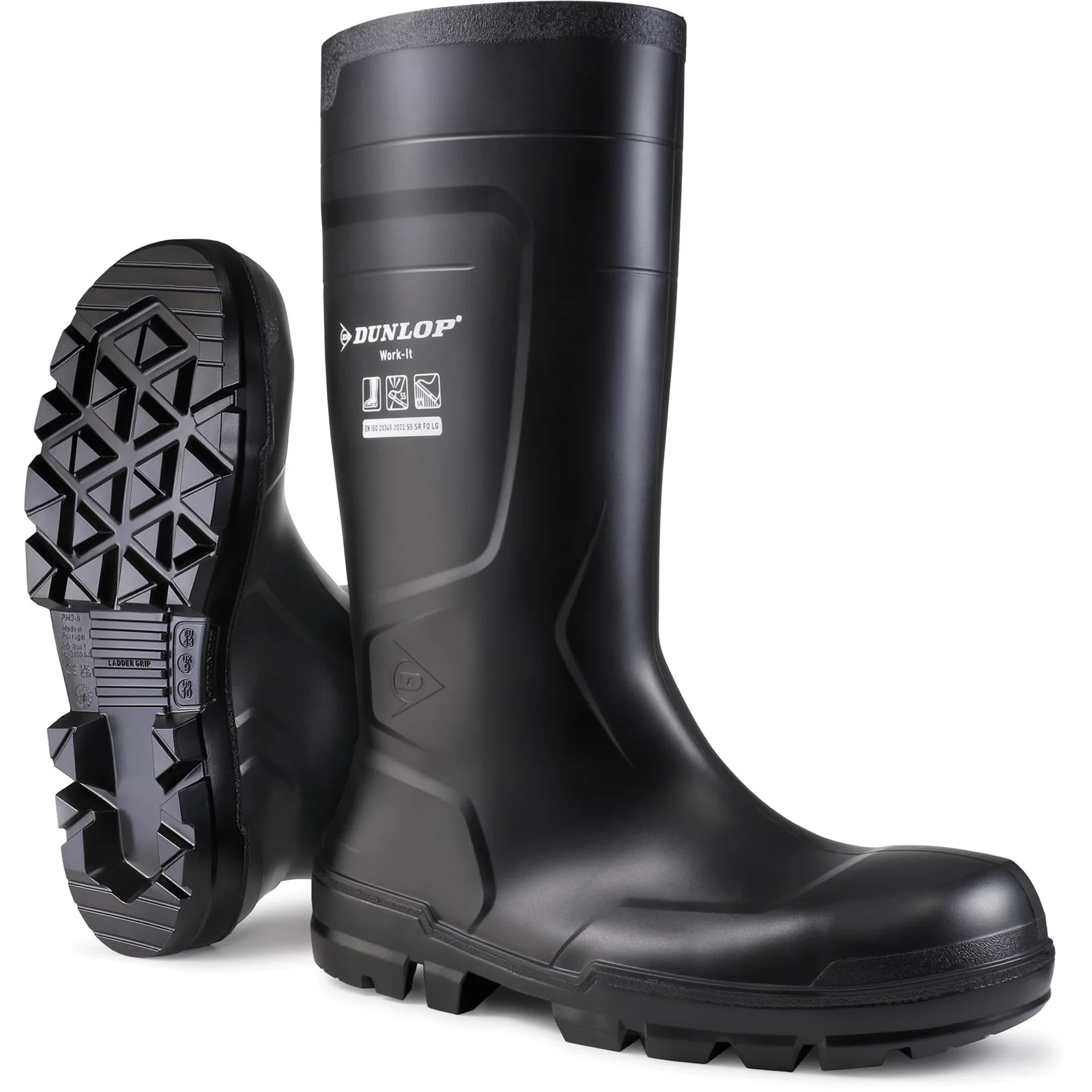 Dunlop Unisex Work-It Full Safety Wellington Blk - Image 5