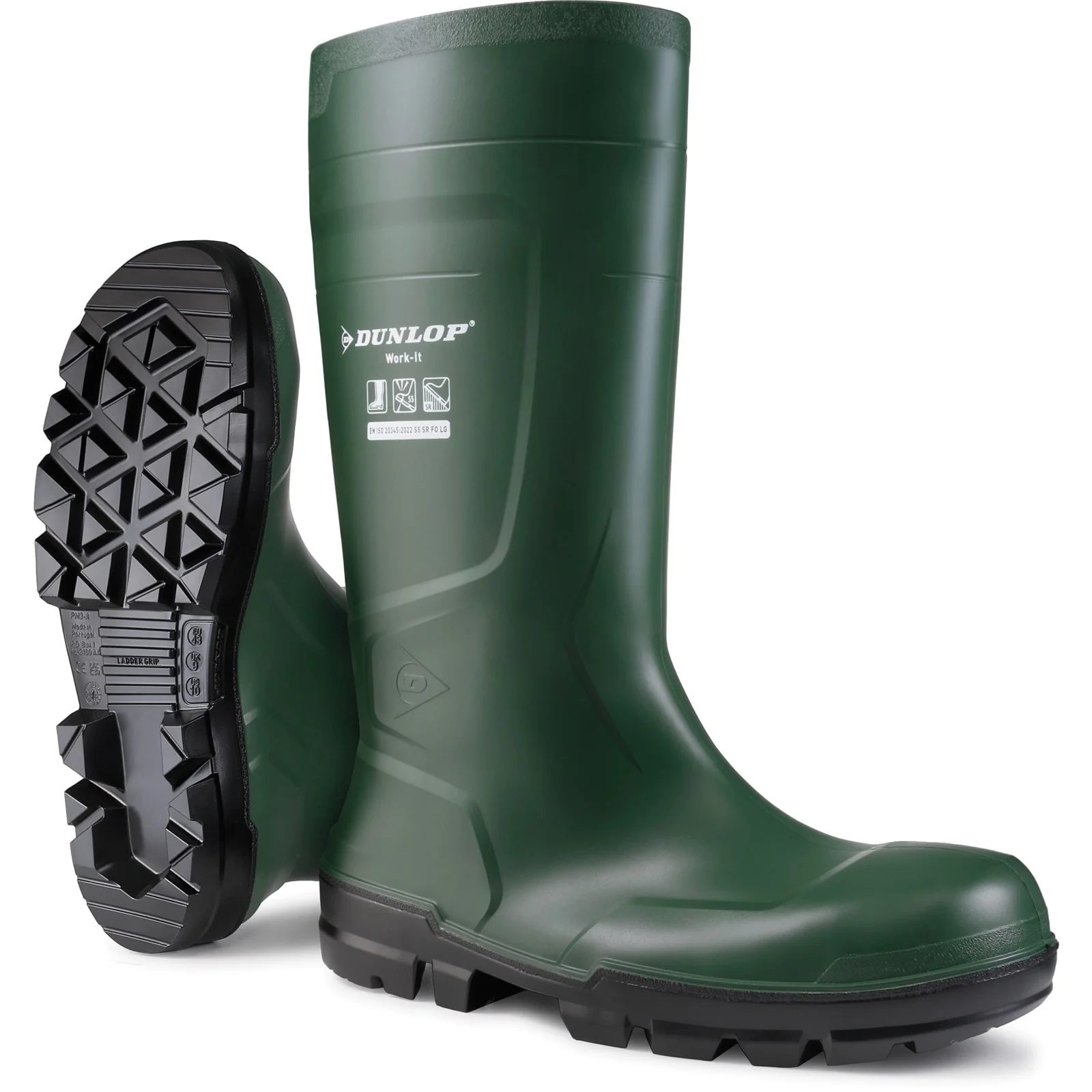 Dunlop Unisex Work-It Full Safety Wellington Grn