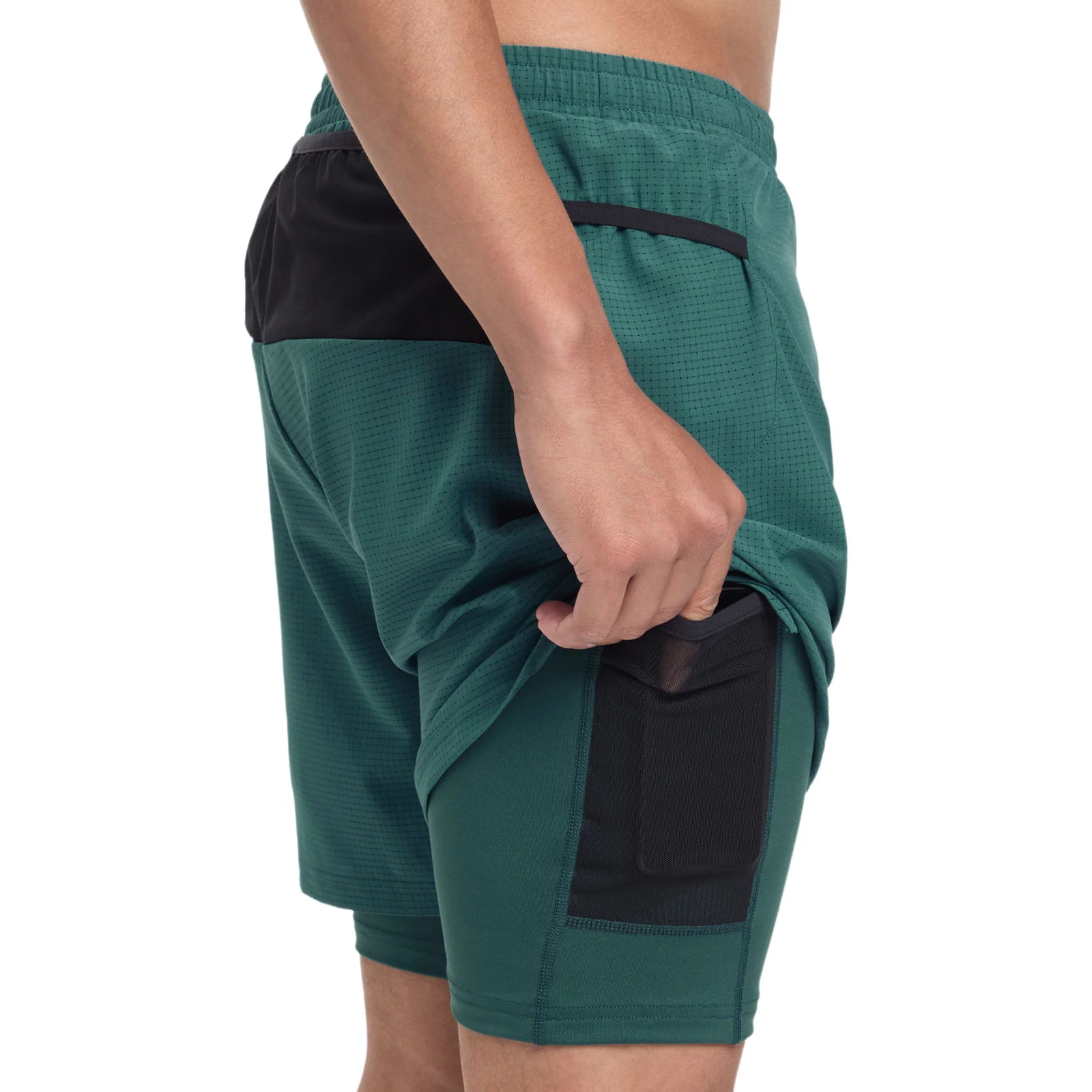 Energetics Stevo 2 in 1 Mens Lightweight Running Shorts - Image 5