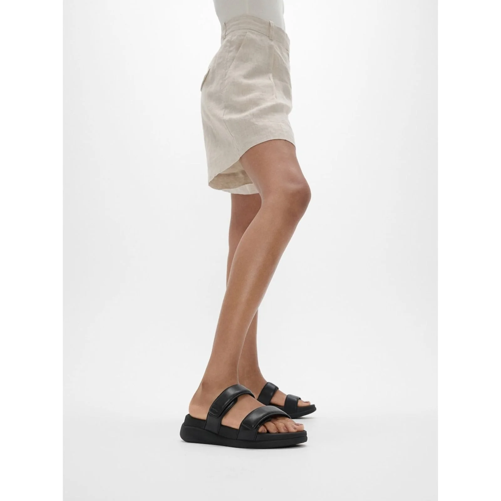 Fitflop Womens F-Mode Go Sandals All Black - Image 6
