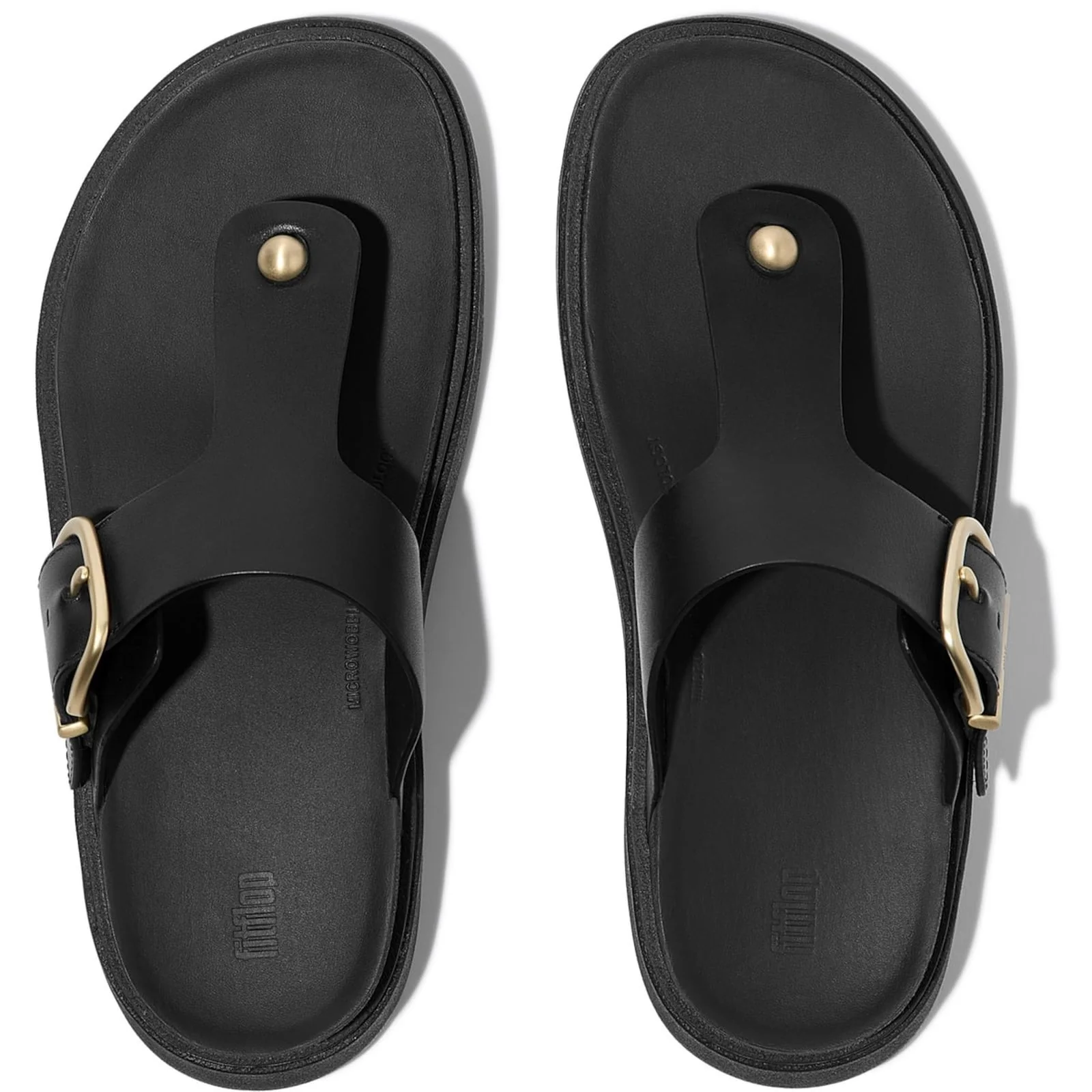 Fitflop Womens Gen-FF Toe-Post Sandals Black - Image 3