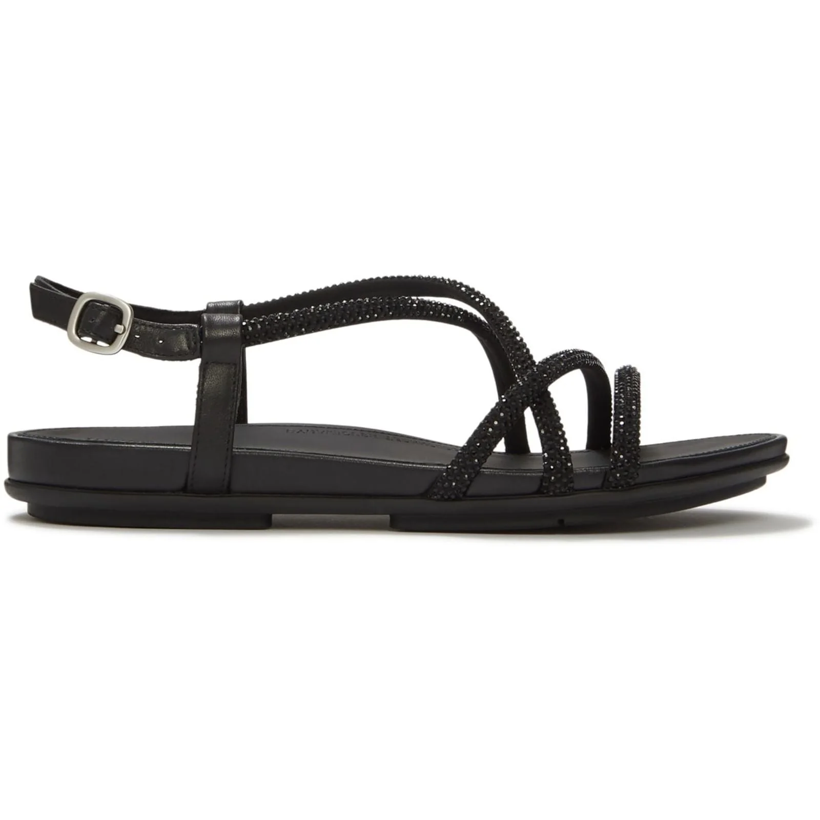 Fitflop Womens Gracie Crystal Sandals All Black