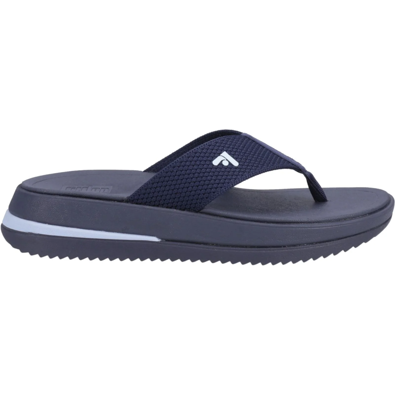 Fitflop Womens Surff Two-tone Toe Post Sandals Midnight Navy