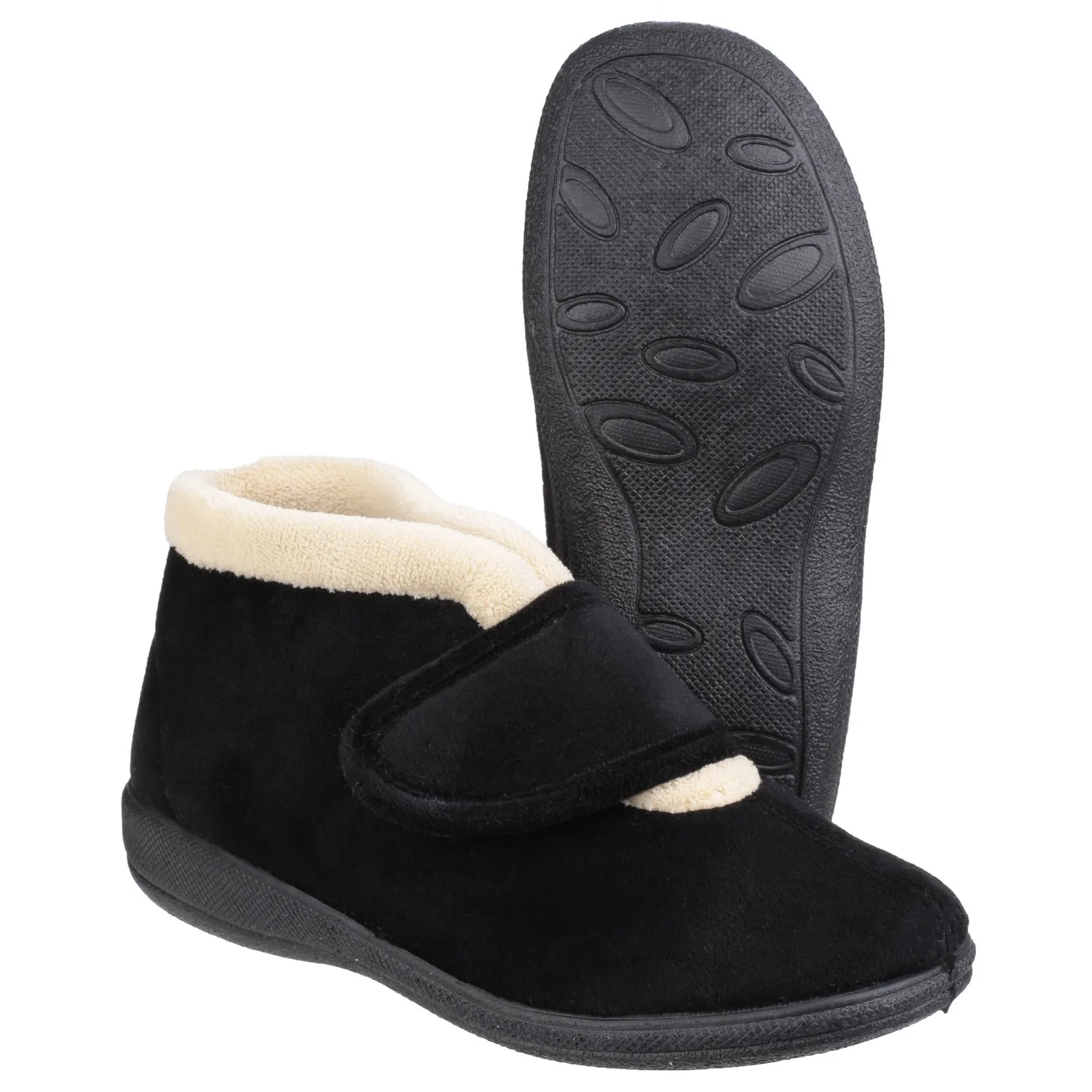 Fleet & Foster Womens Levitt Bootie Slipper Black - Image 4