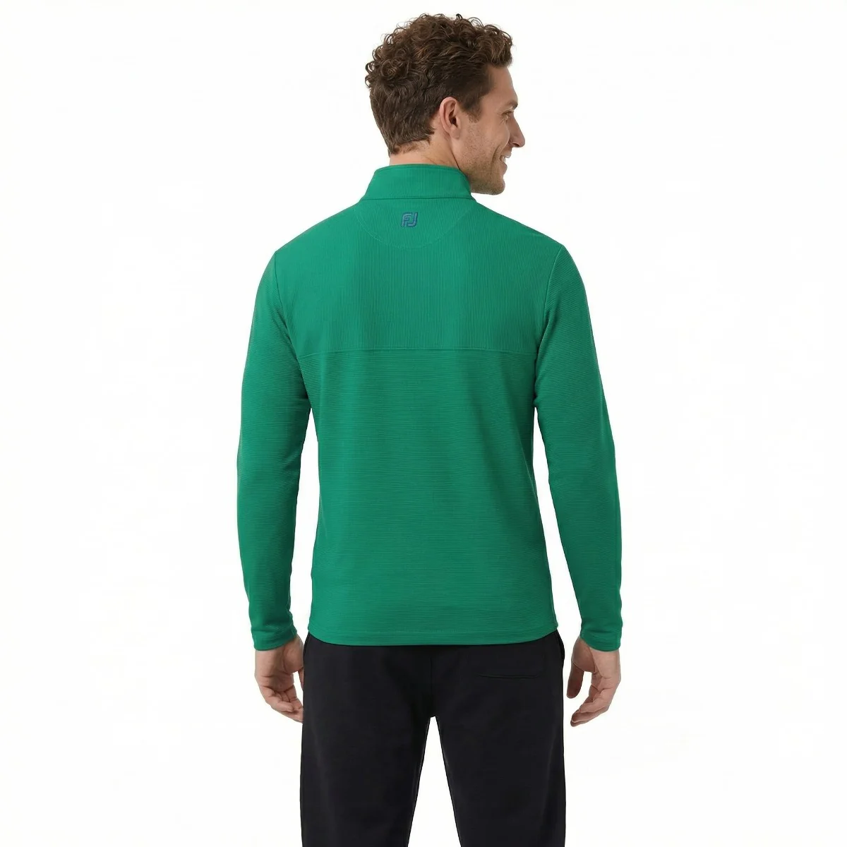 FootJoy Angled Ottoman Performance Golf Mens Half-Zip Top - Image 2