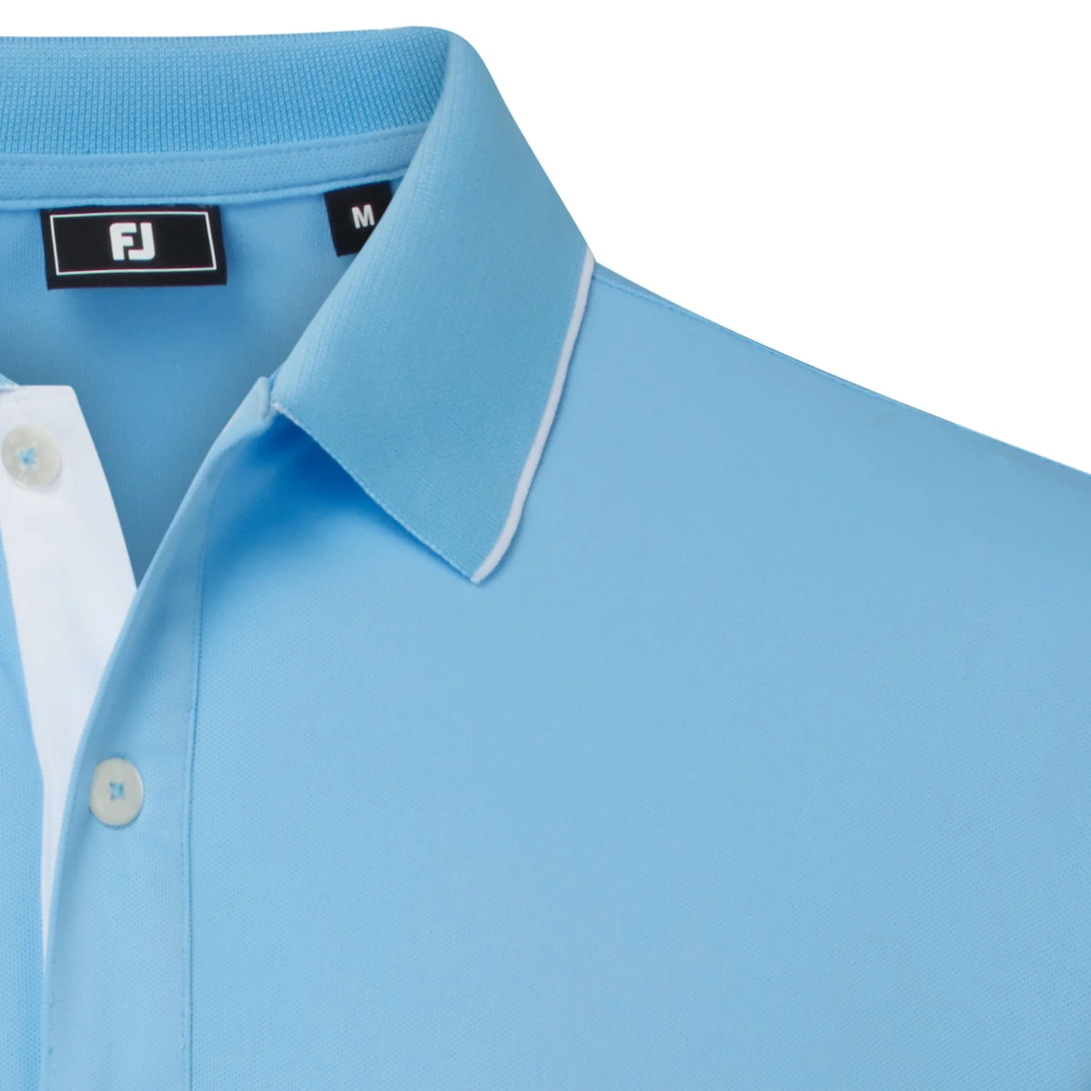 FootJoy Wordmark Pique Performance Golf Mens Polo Shirt - Image 5