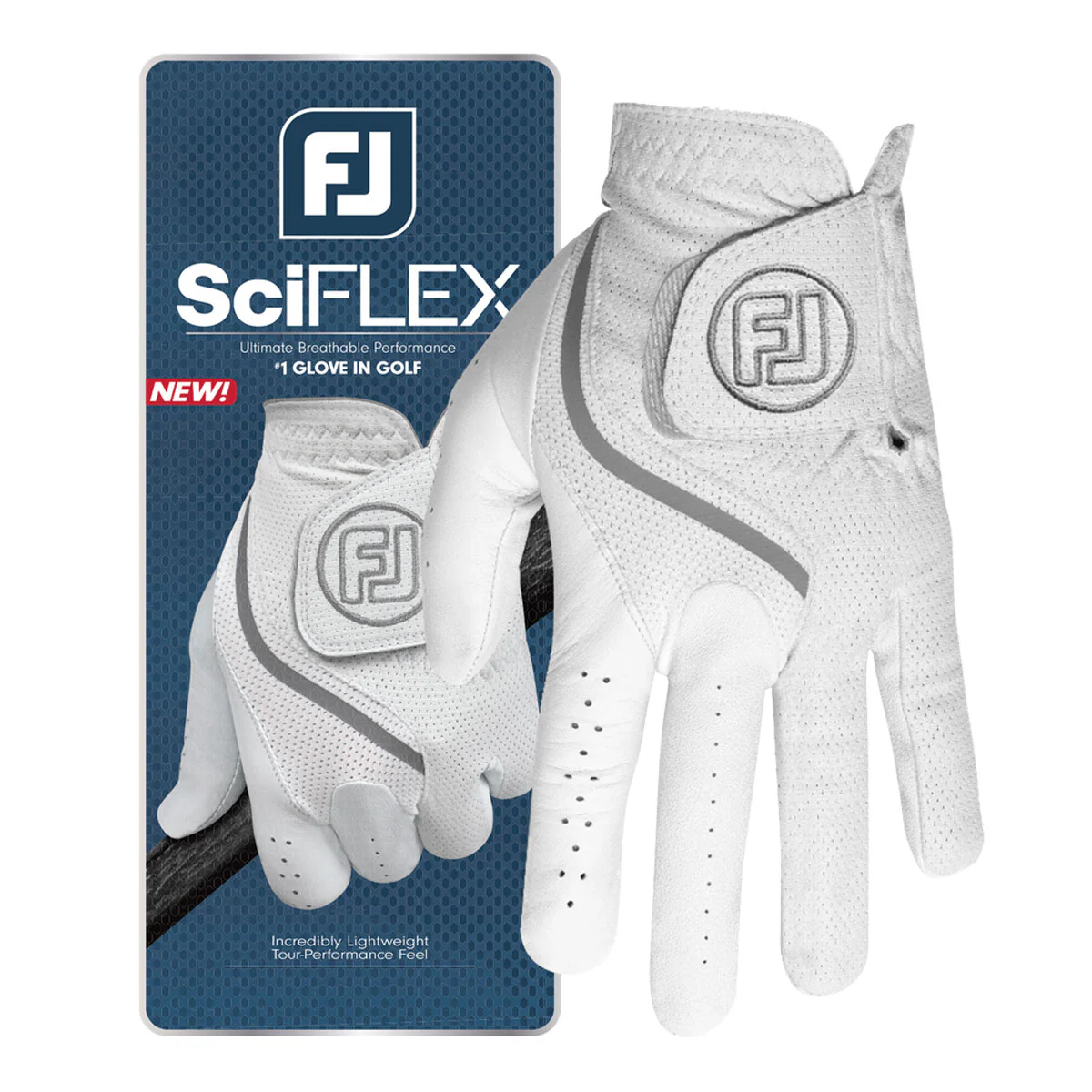 Footjoy Sci Flex Glove Mens Right Hand Glove - White - Image 2