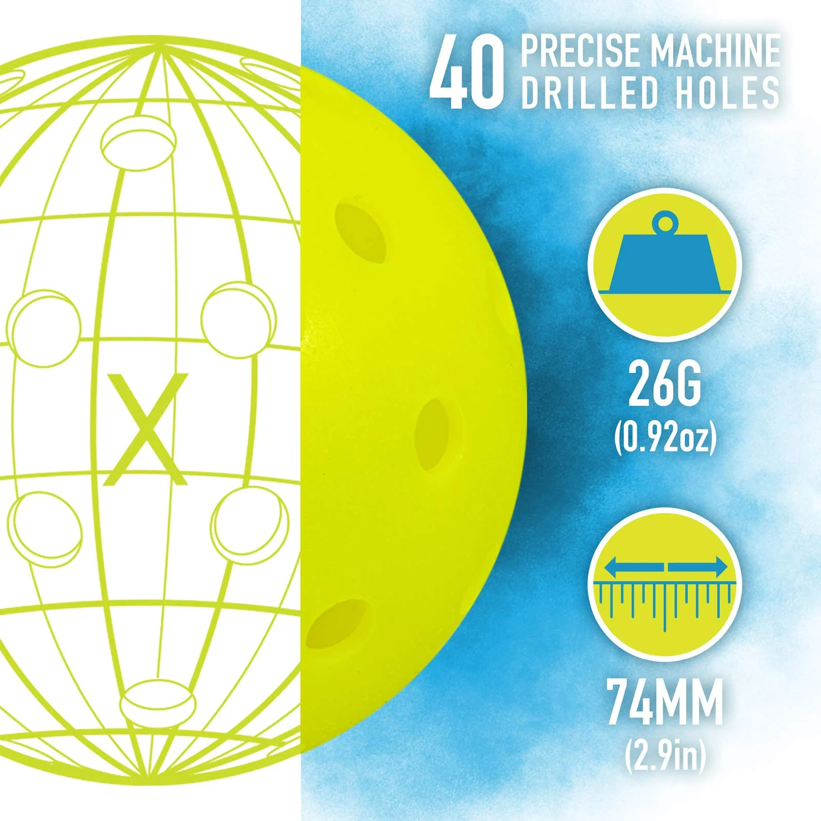 Franklin Outdoor X-40 Pickleball - 3 Pack - Image 4