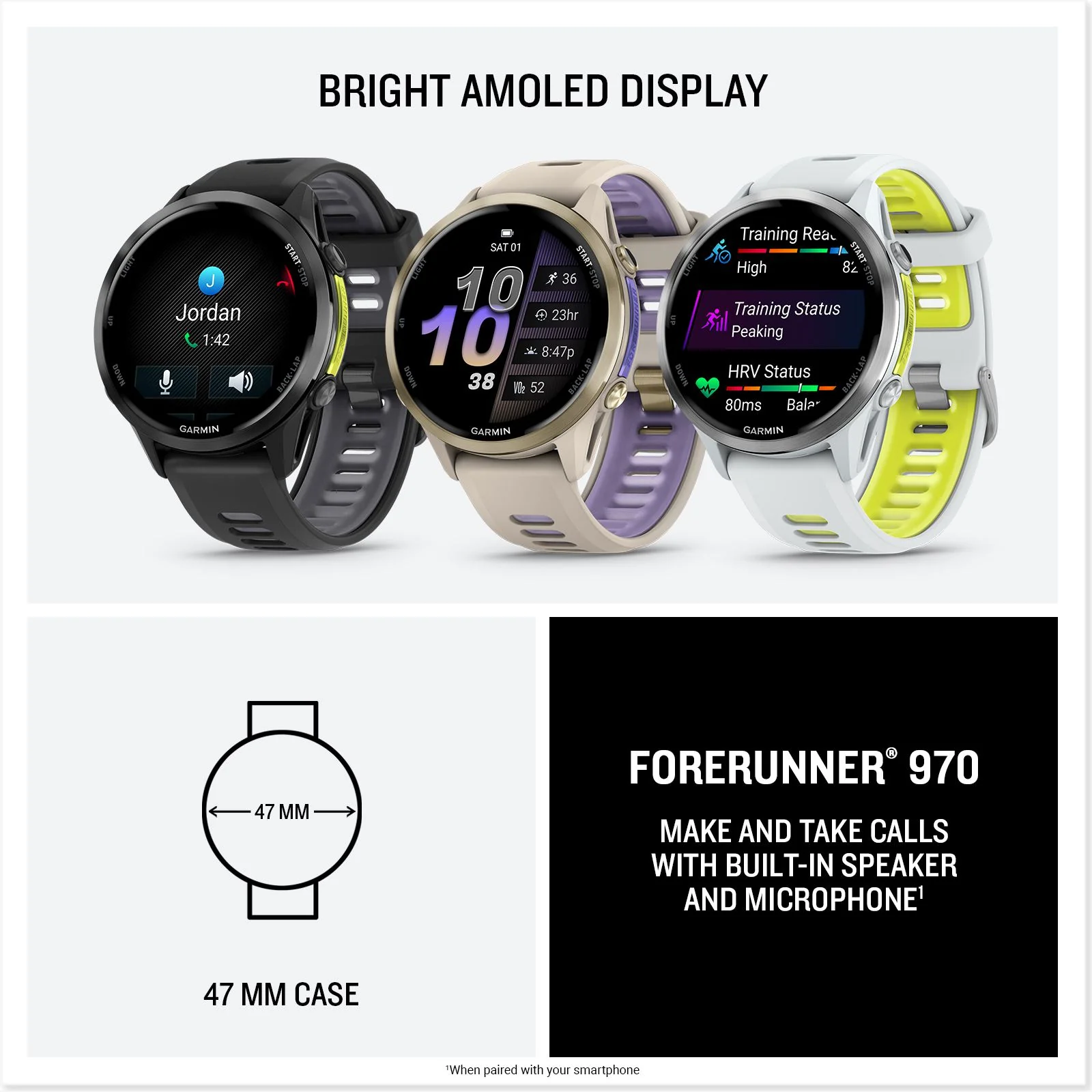 Garmin Forerunner® 970 Smartwatch - Black - Image 23