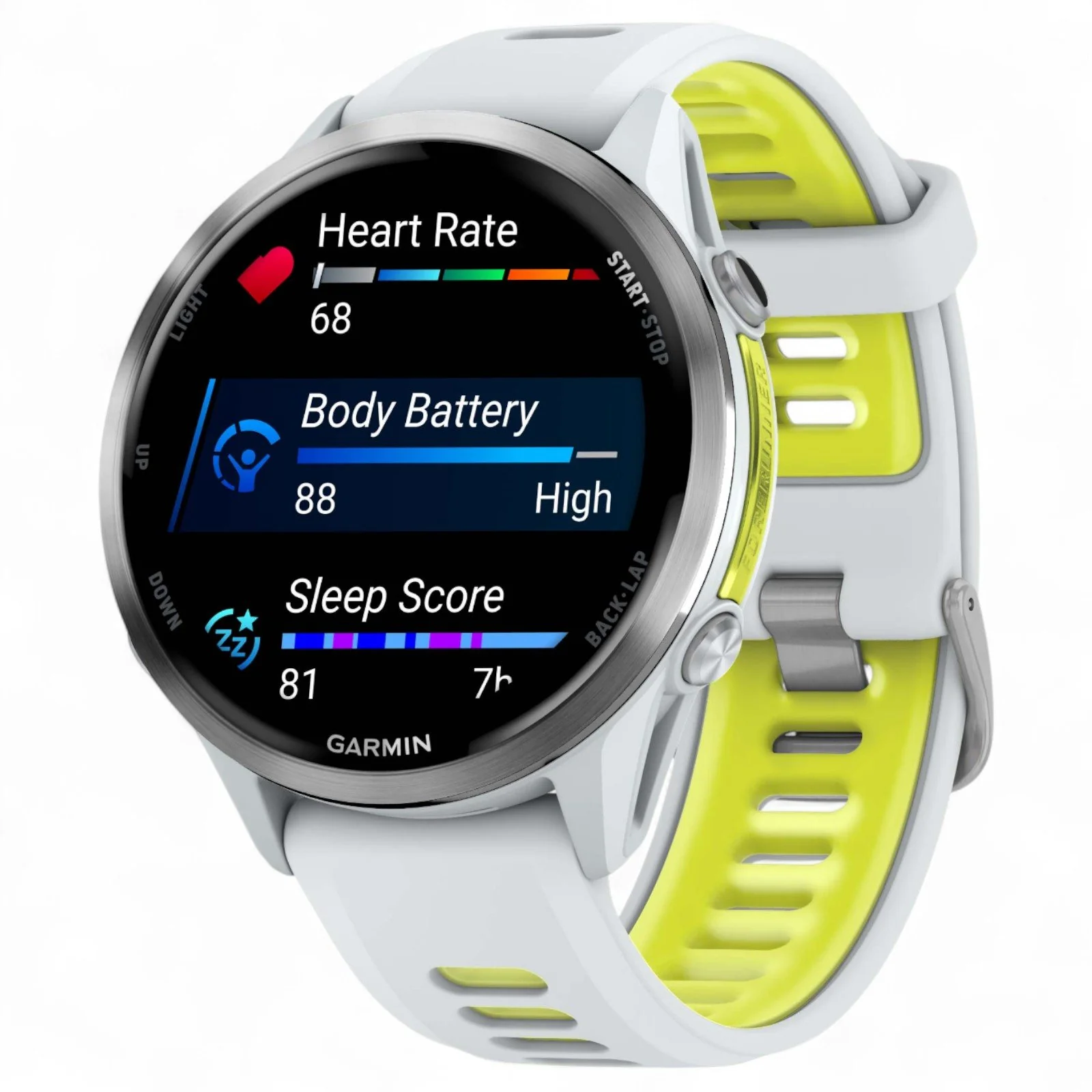 Garmin Forerunner® 970 Smartwatch - White - Image 6