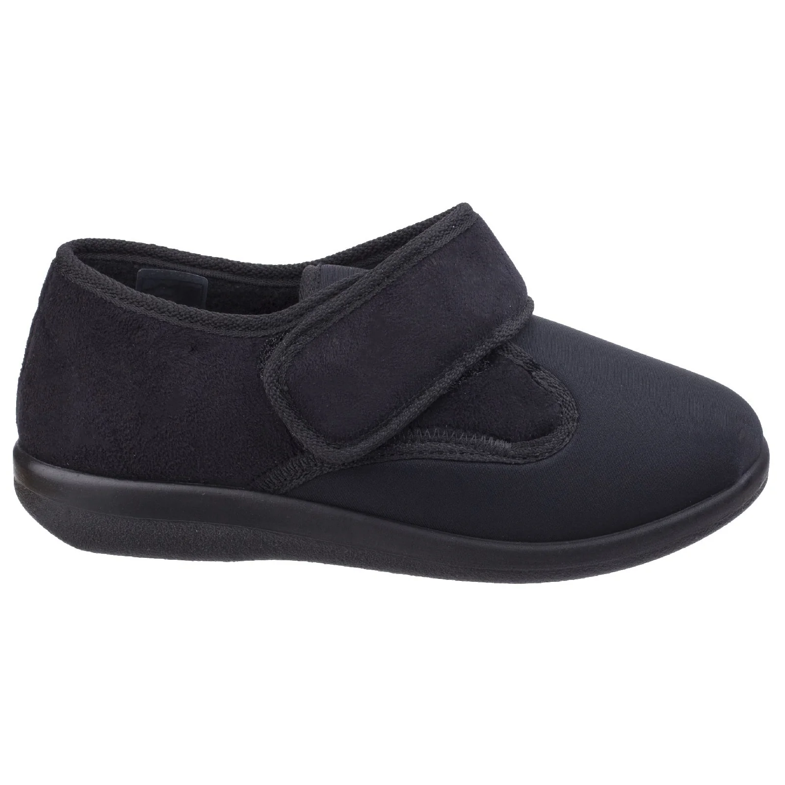 GBS Med Unisex Frenchay Ladies Classic Slippers Black