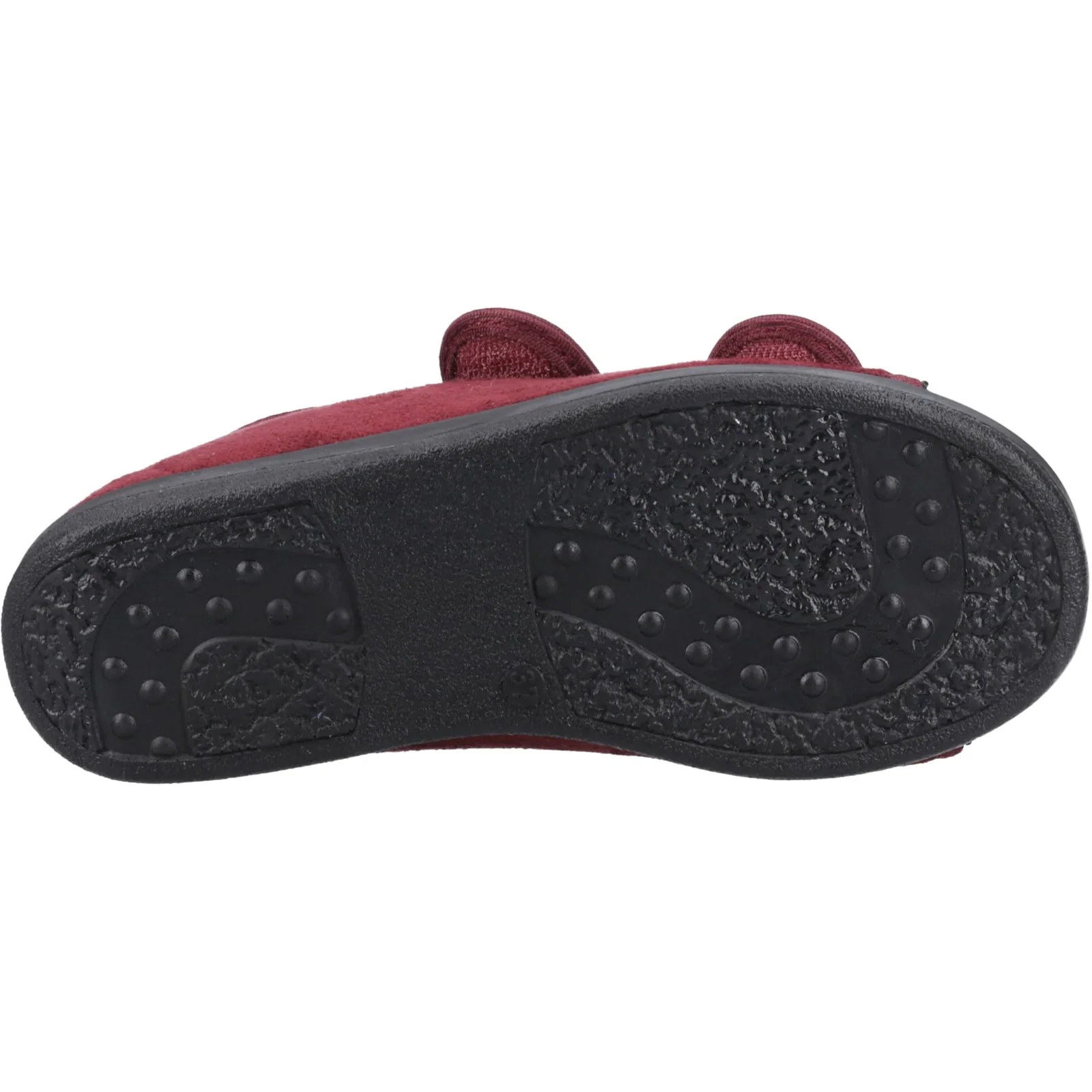 GBS Med Unisex Med Brompton Touch Fastening Slipper Burgundy - Image 3