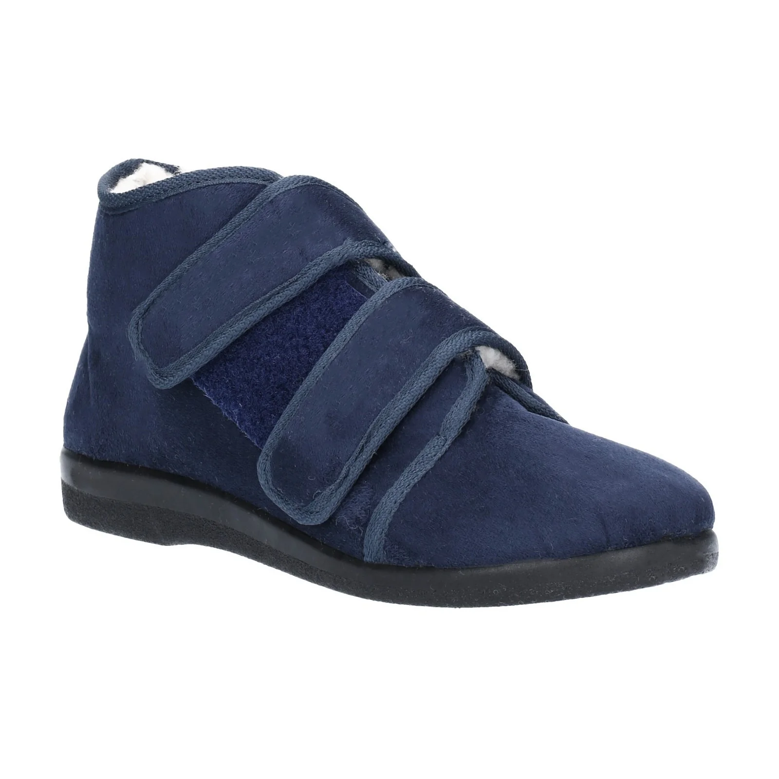 GBS Med Unisex Med Torbay Extra Wide Fit Slipper Navy - Image 5