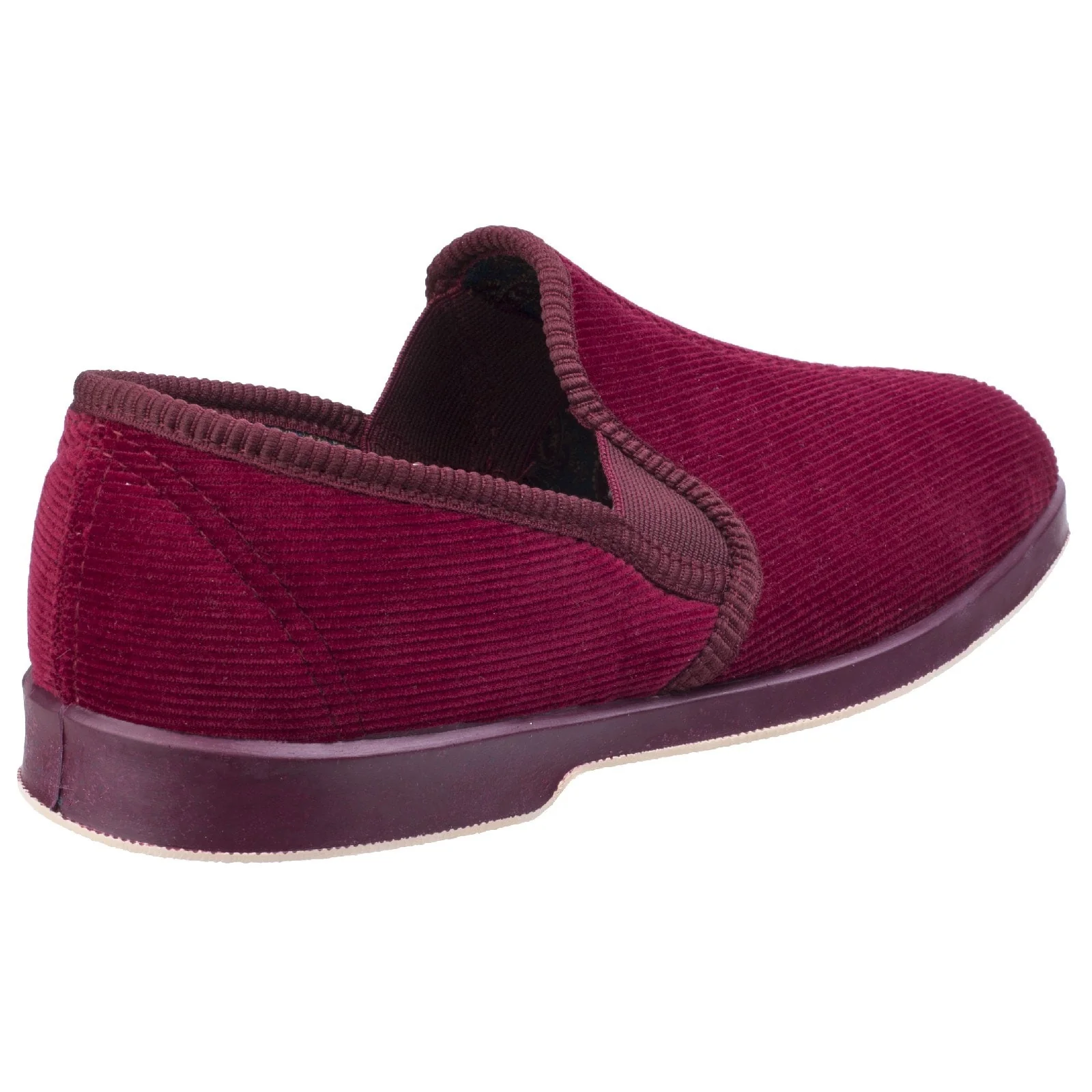 GBS Mens Twin Gusset Slipper Wine - Image 3