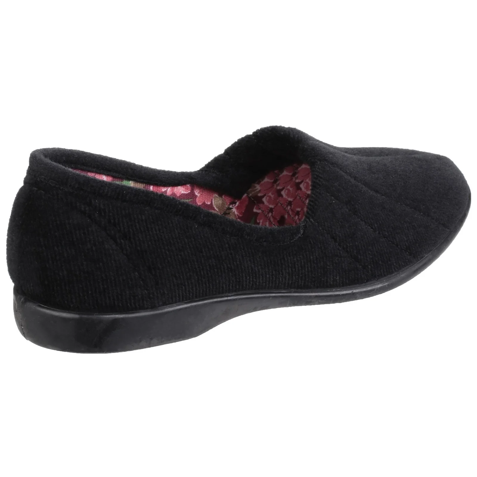 GBS Womens Audrey Ladies Slipper Black - Image 3