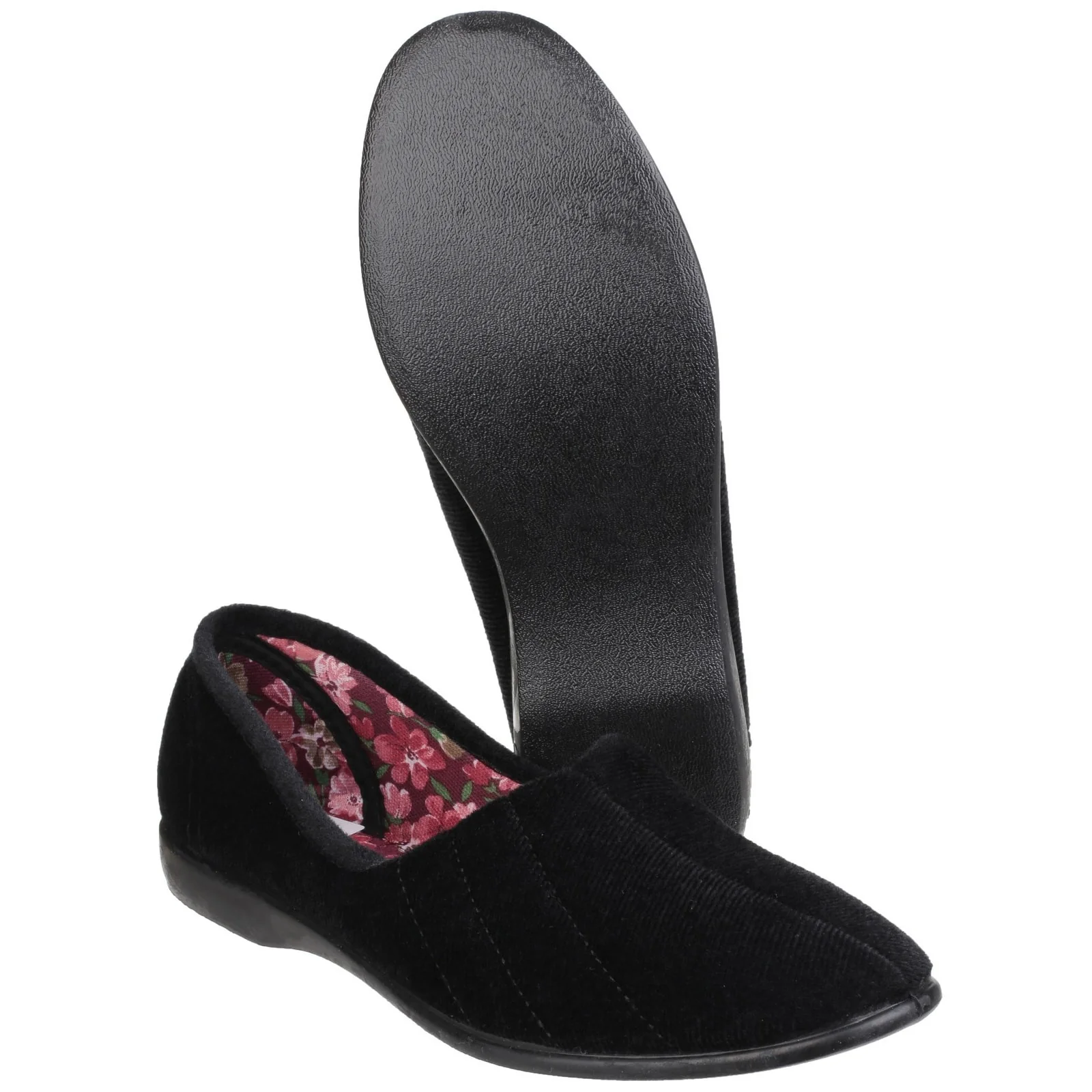 GBS Womens Audrey Ladies Slipper Black - Image 4