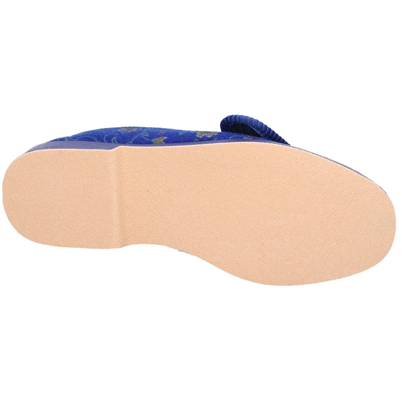 GBS Womens Wilma Ladies Wide Fit Slipper Blue - Image 2
