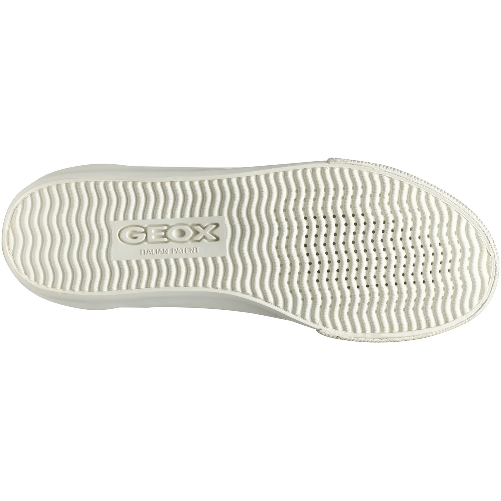 Geox Womens D EMMELENY SNEAKERS Optic White/Light Gold - Image 2
