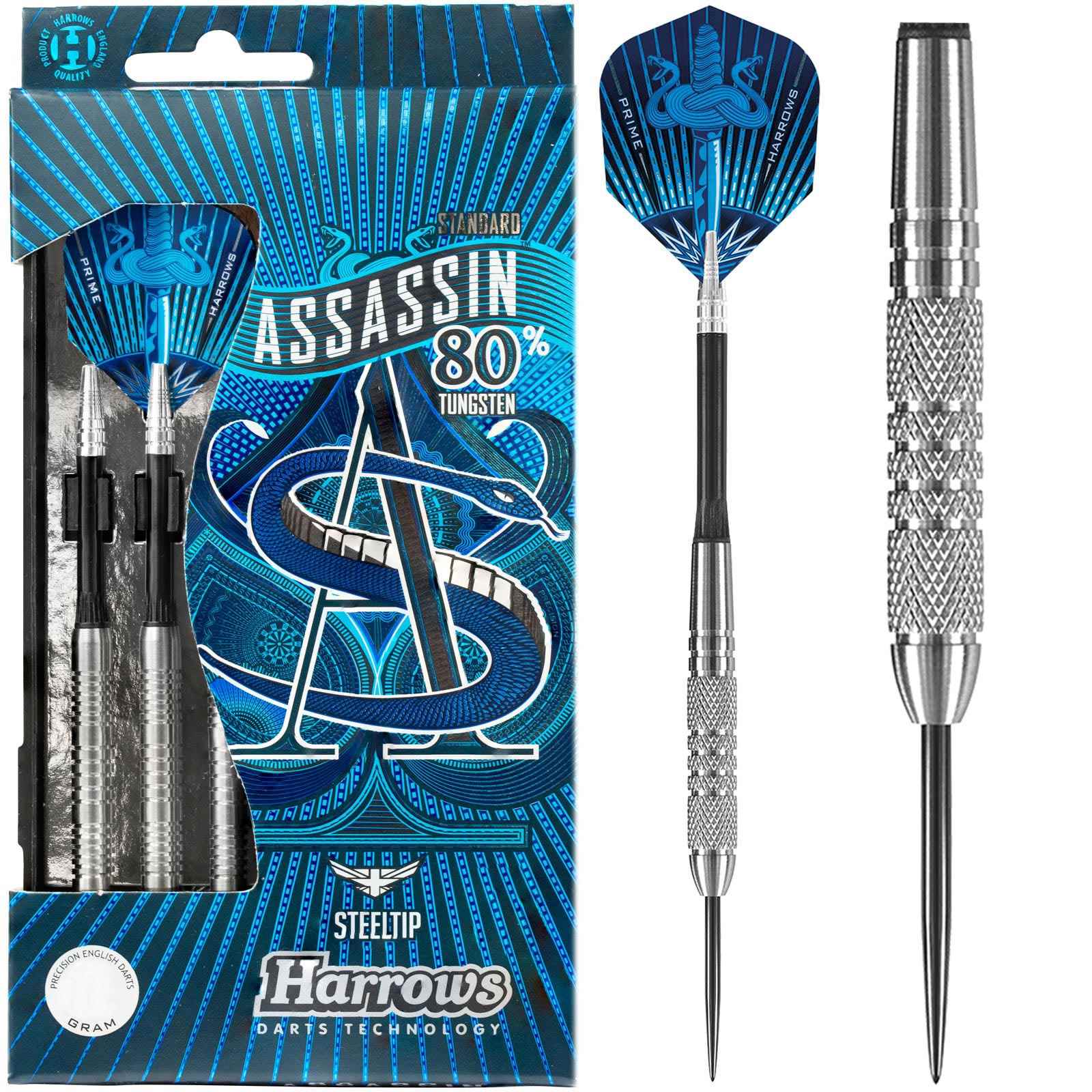 Harrows Assassin 80% Tungsten Steeltip Darts - 23g