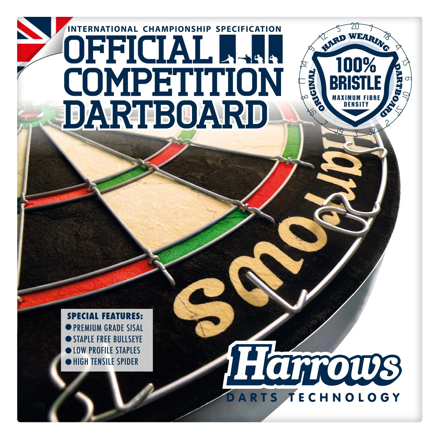 Harrows Official Competition Bristle Dartboard - Image 2