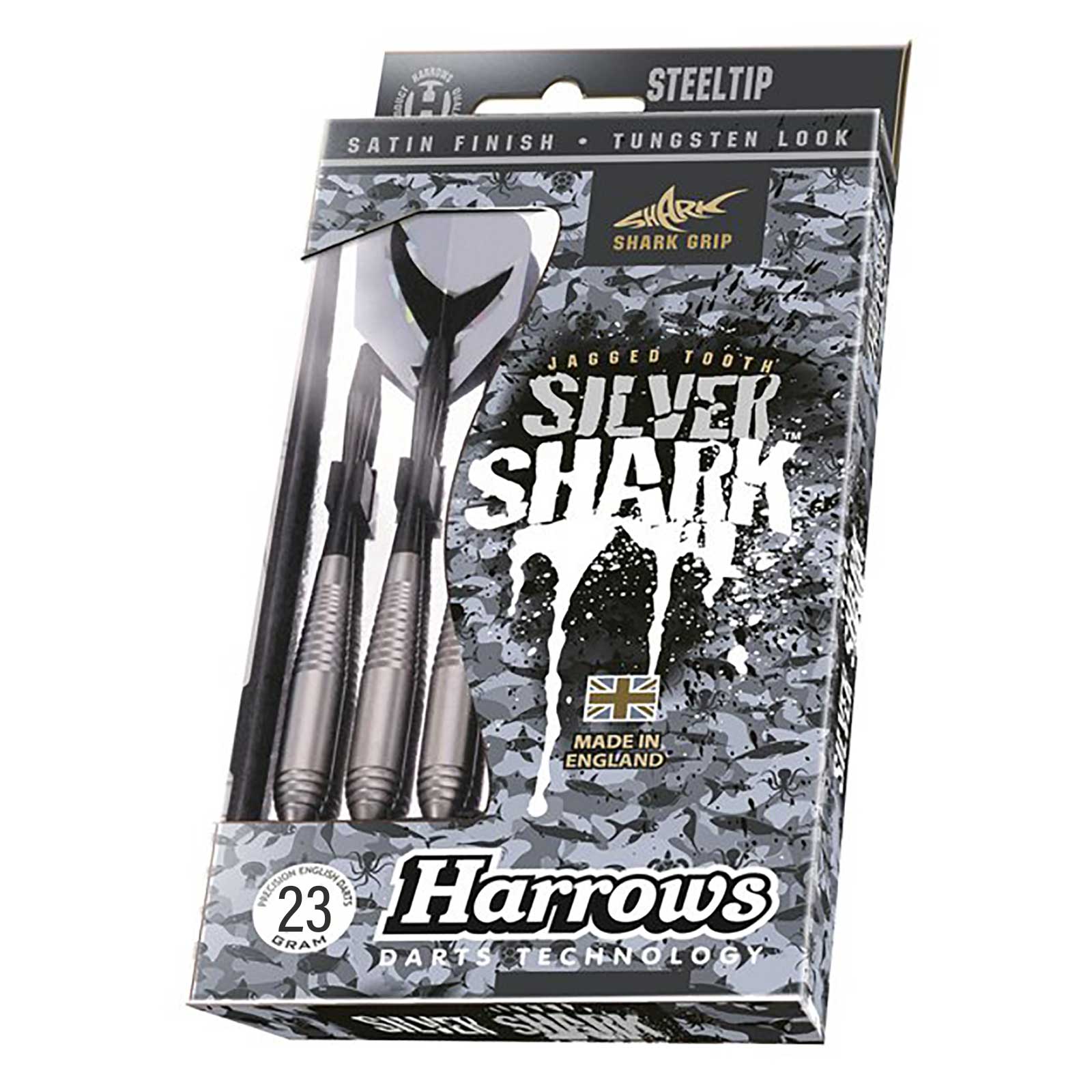 Harrows Silver Shark Steeltip Darts - 23g - Image 3