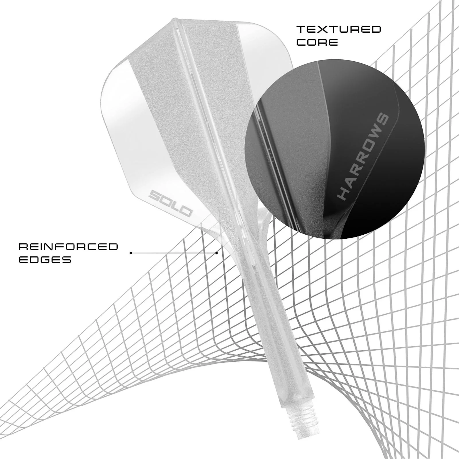 Harrows Darts Solo No.6 Integrated Flight and Shaft - Image 4