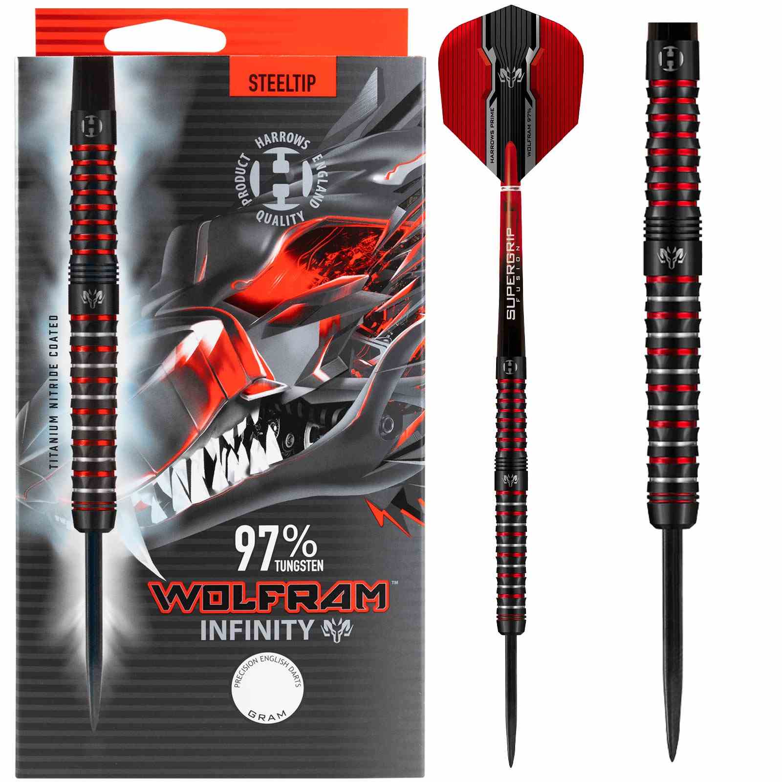 Harrows Wolfram Infinity 97% Tungsten 21g Darts