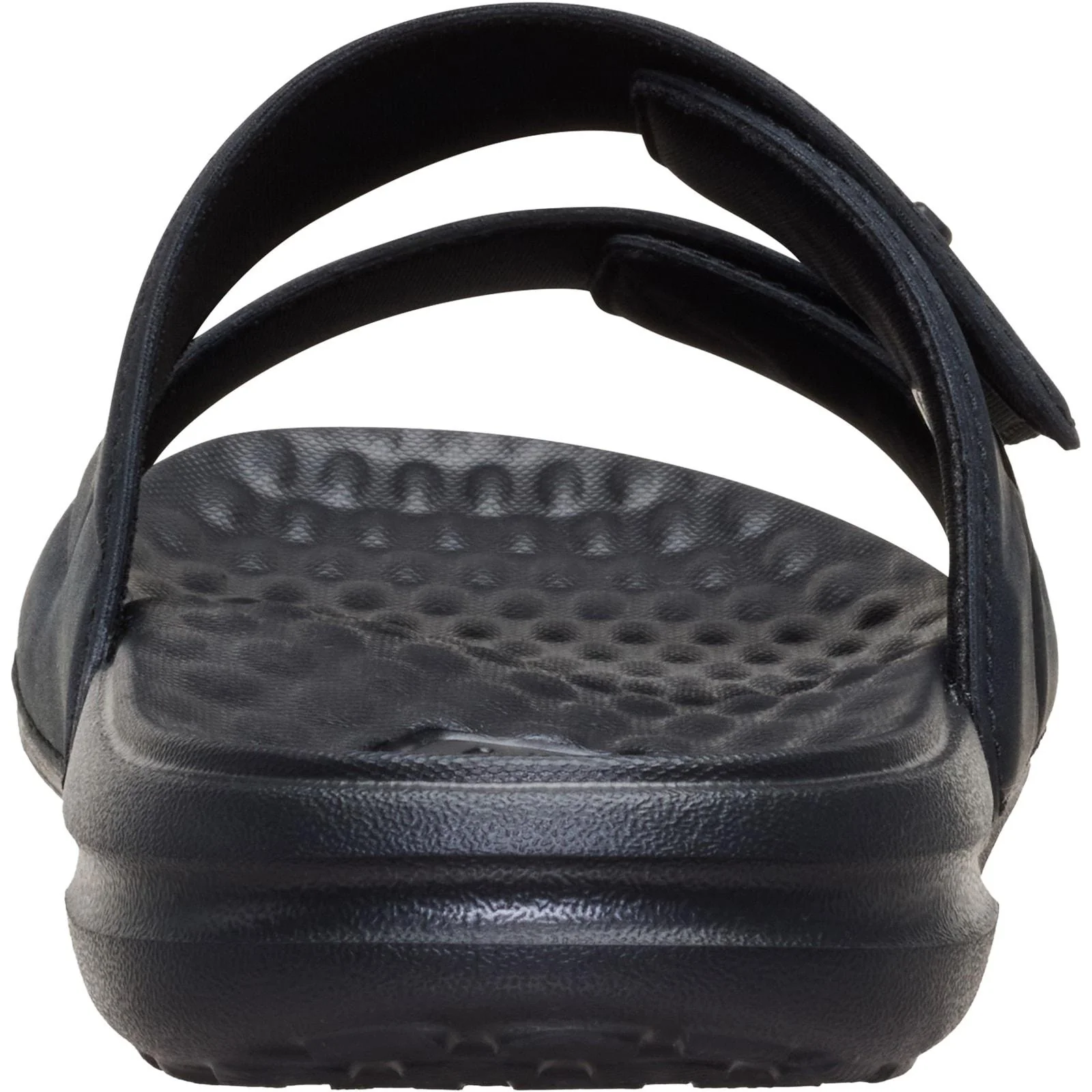 HEYDUDE Mens Wave 2 Strap Slide Black/Black - Image 5