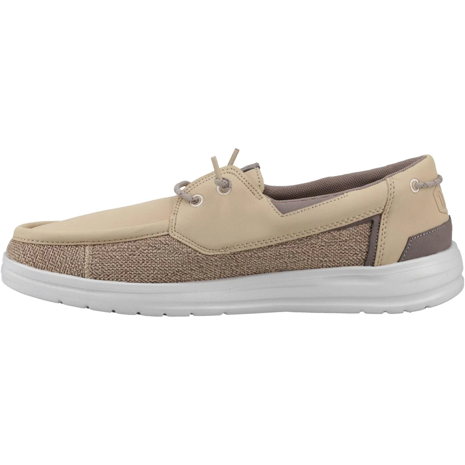 HEYDUDE Mens Welsh Grip Classic Mesh Shoes Incense/Morel Brown - Image 2