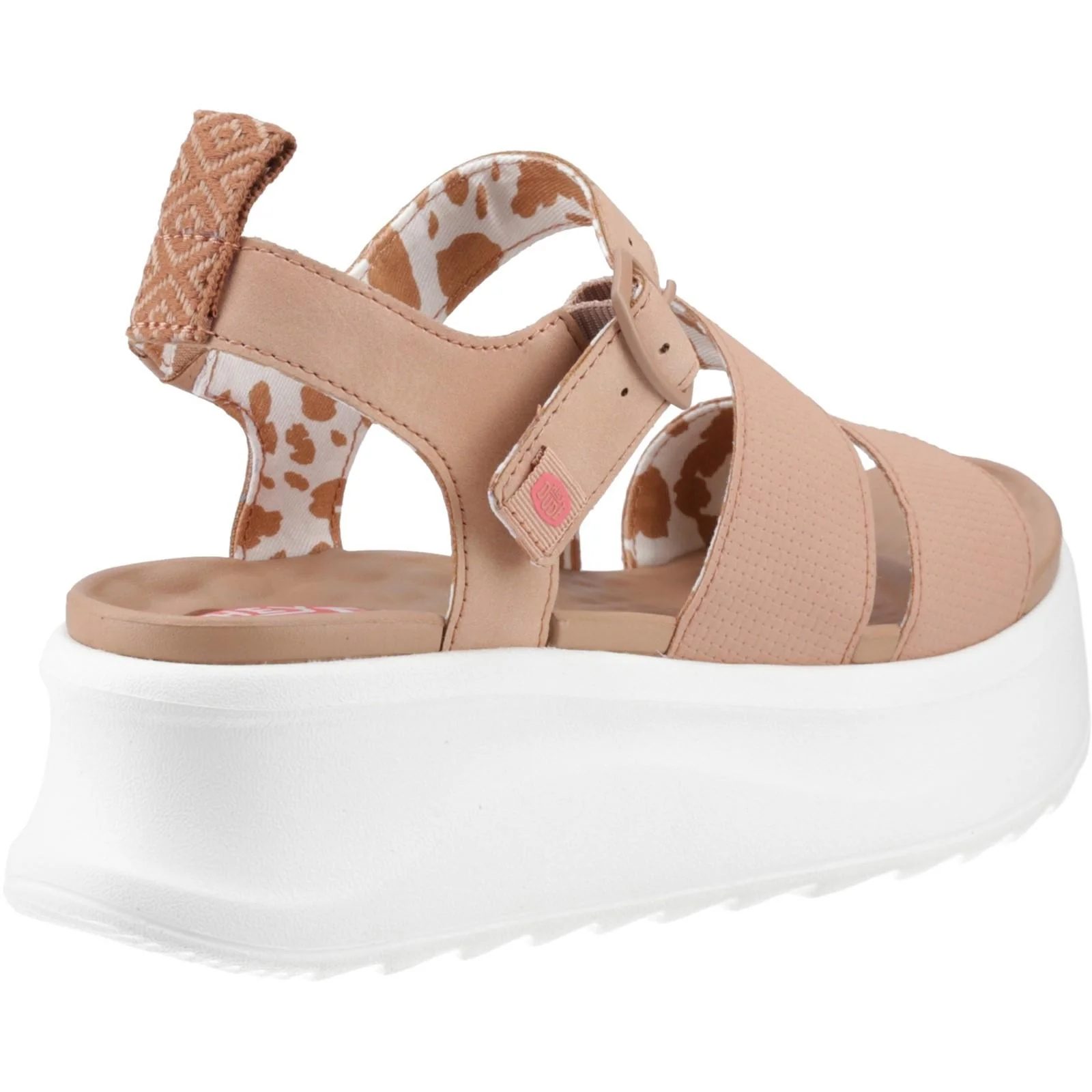HEYDUDE Womens Delray Buckle Classic Sandal Tan - Image 4