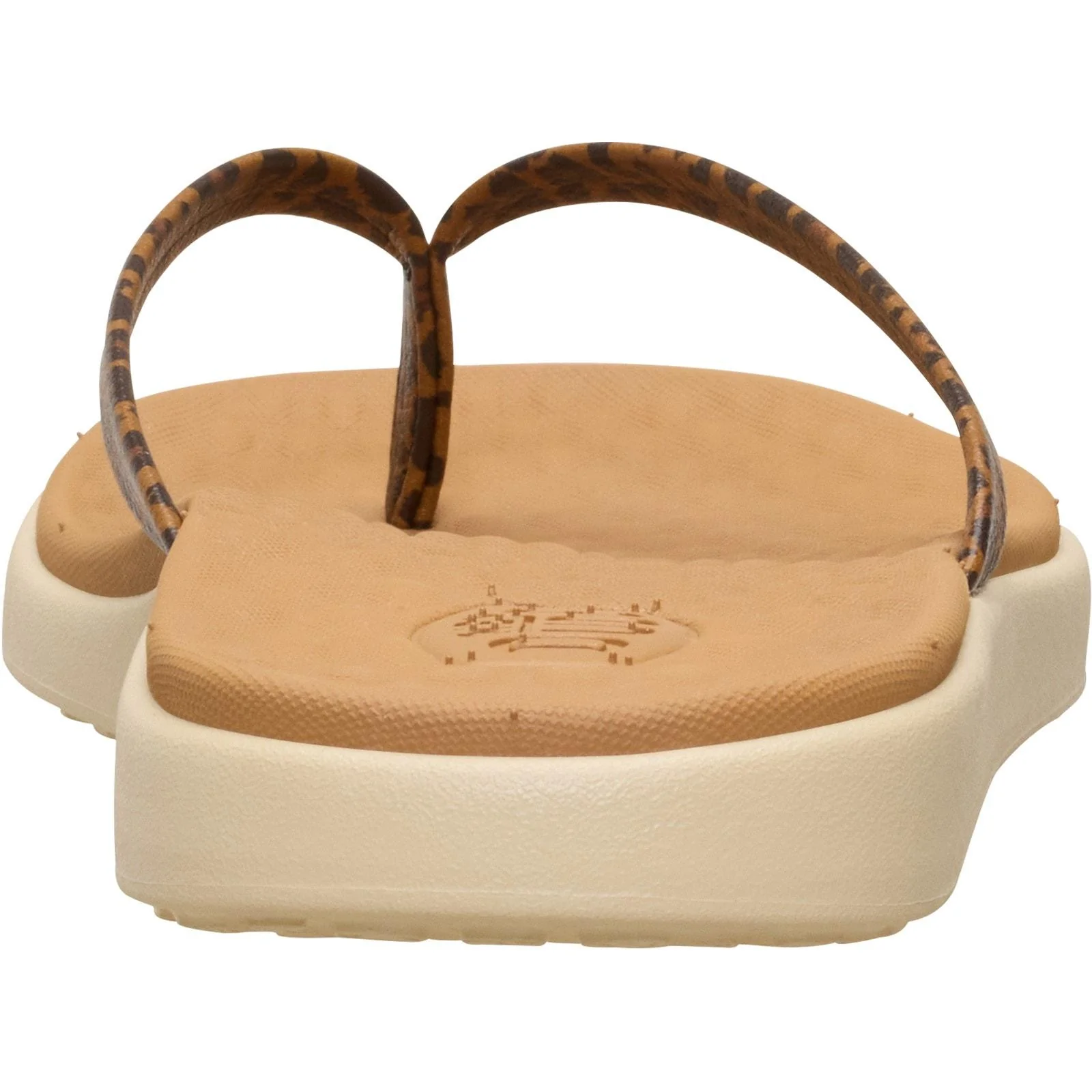 HEYDUDE Womens Maui Breeze Flip Tan Leopard - Image 5