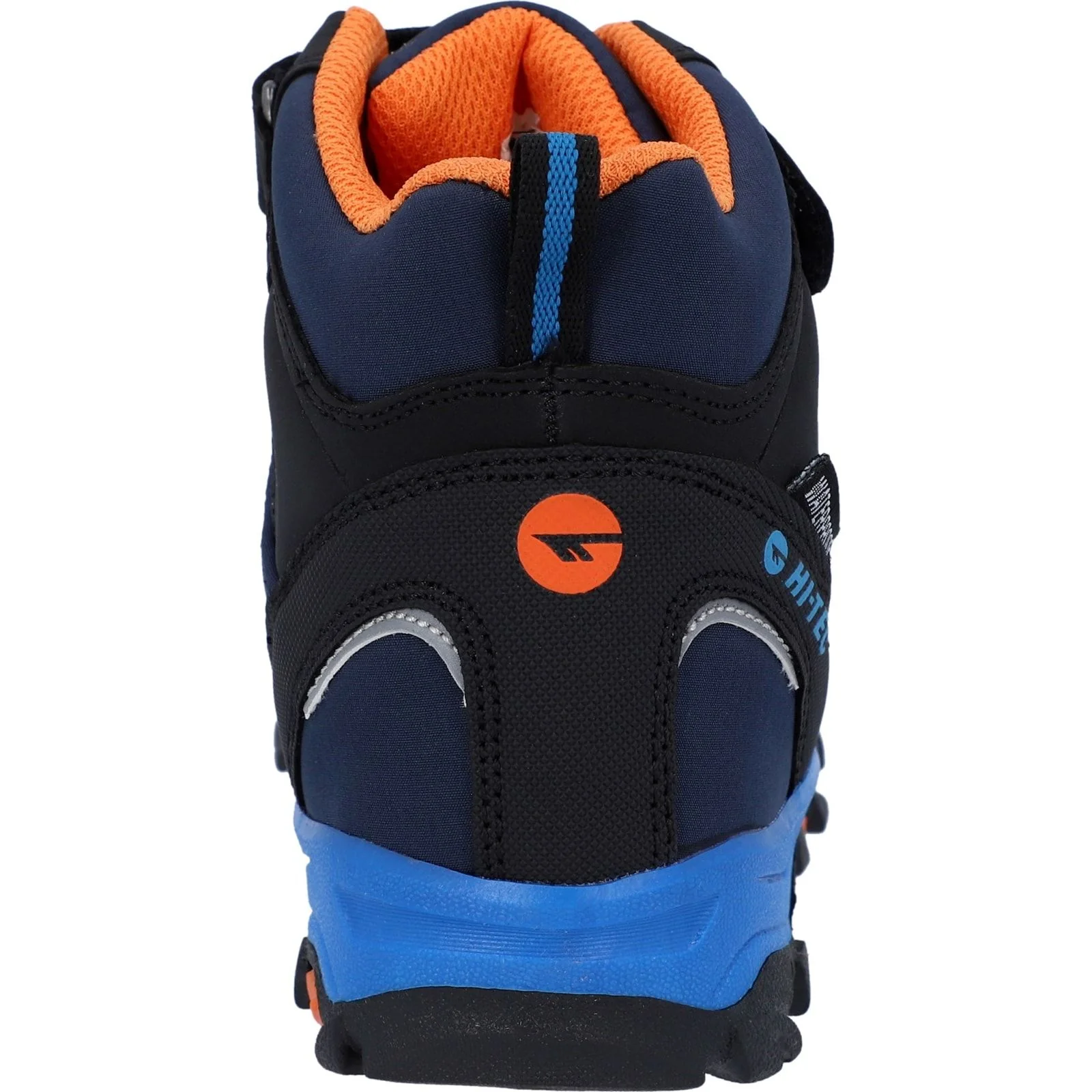 Hi-Tec Boys Blackout Mid Boots Navy/Orange/Lake Blue - Image 4