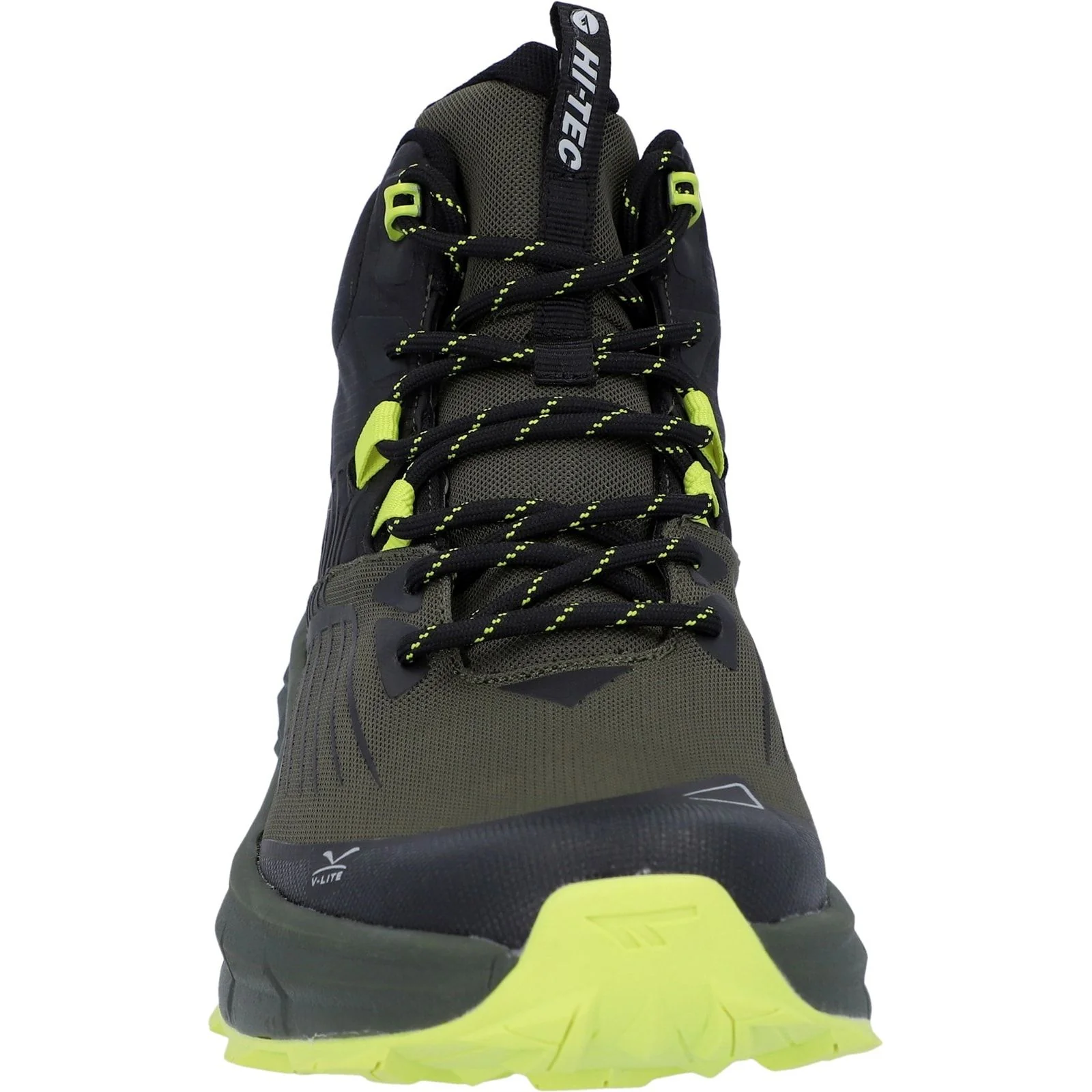 Hi-Tec Mens Fuse Trail Mid WP Trainers Black/Olive - Image 4